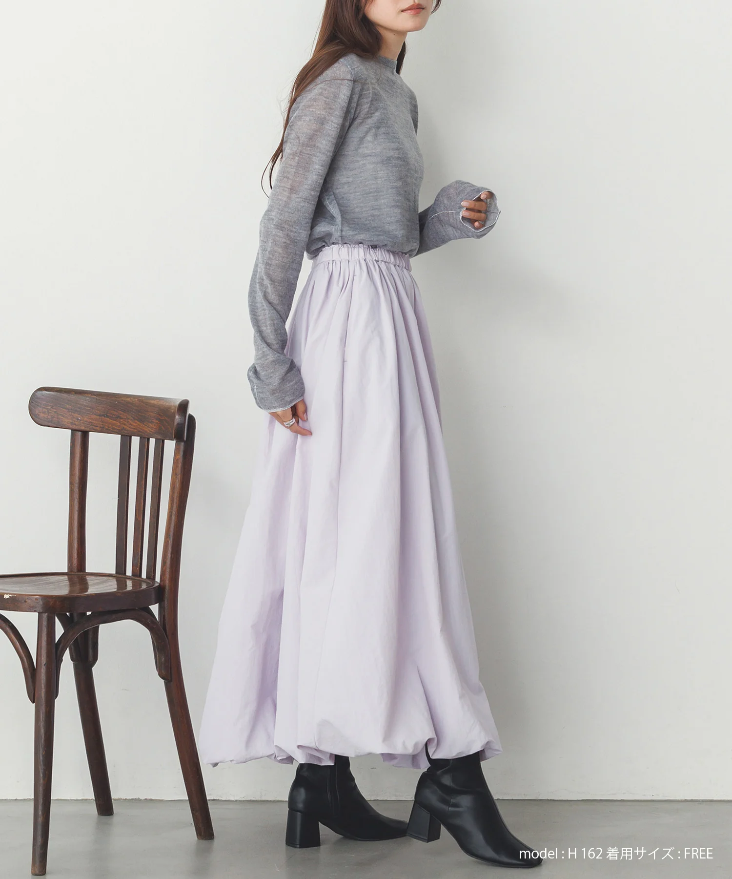 ナイロン バルーンスカート