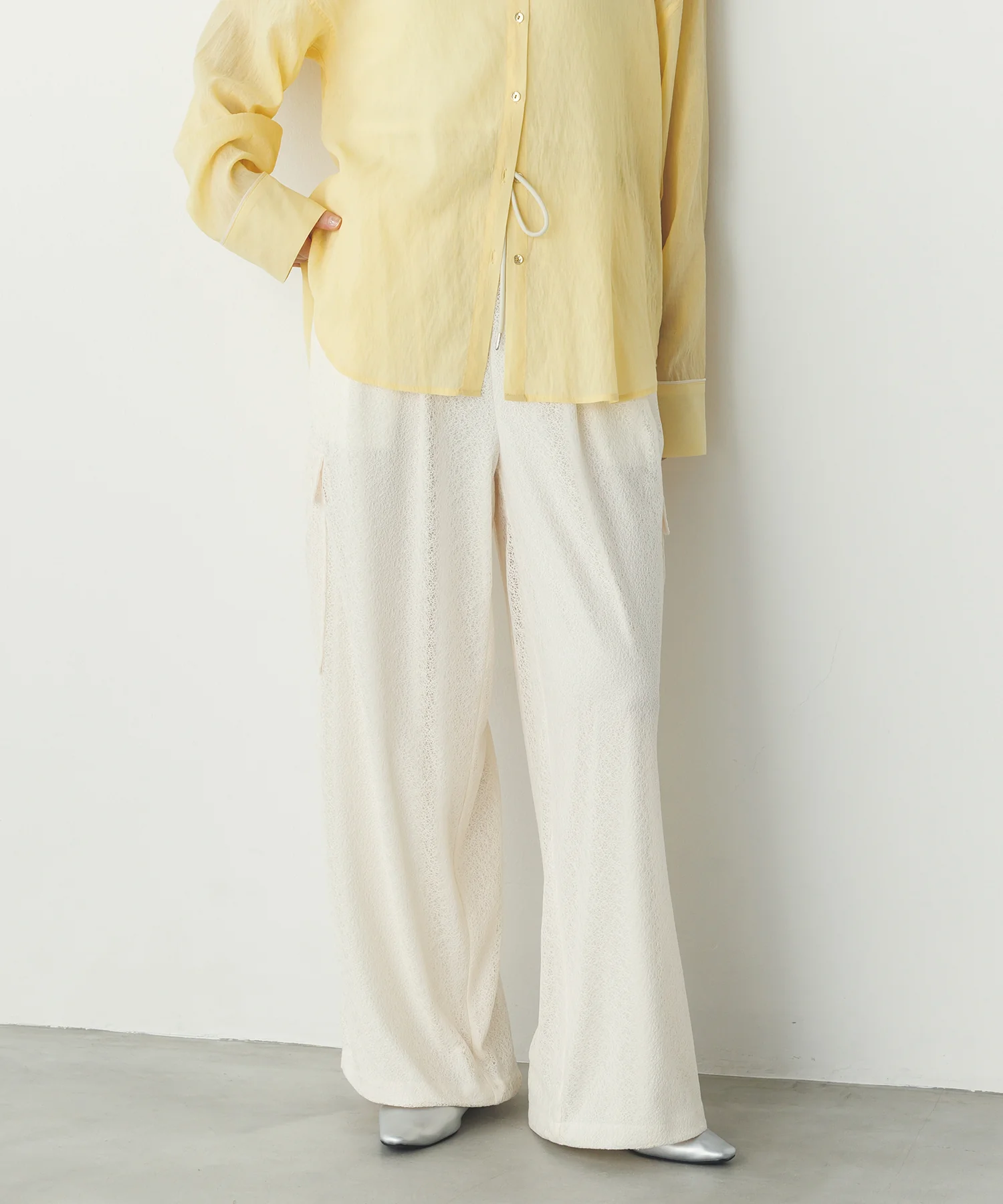 メッシュレース カーゴパンツ