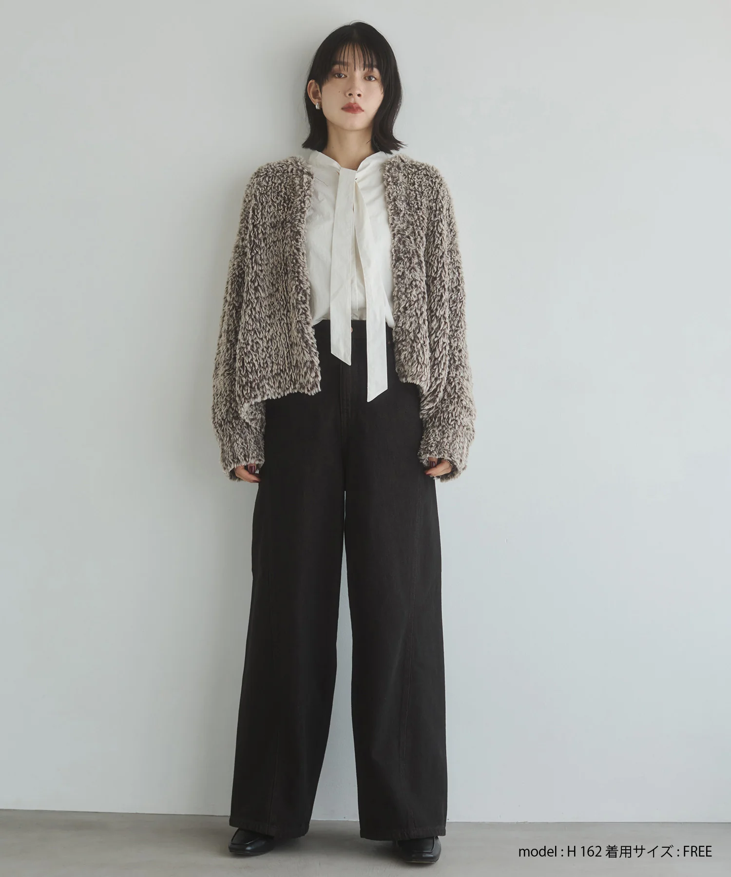 2WAY ボウタイブラウス