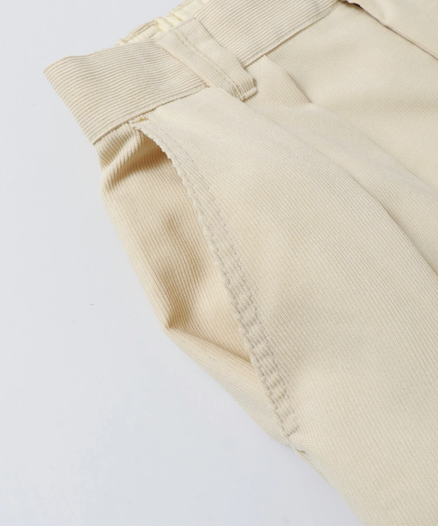 細コール 2タックパンツ