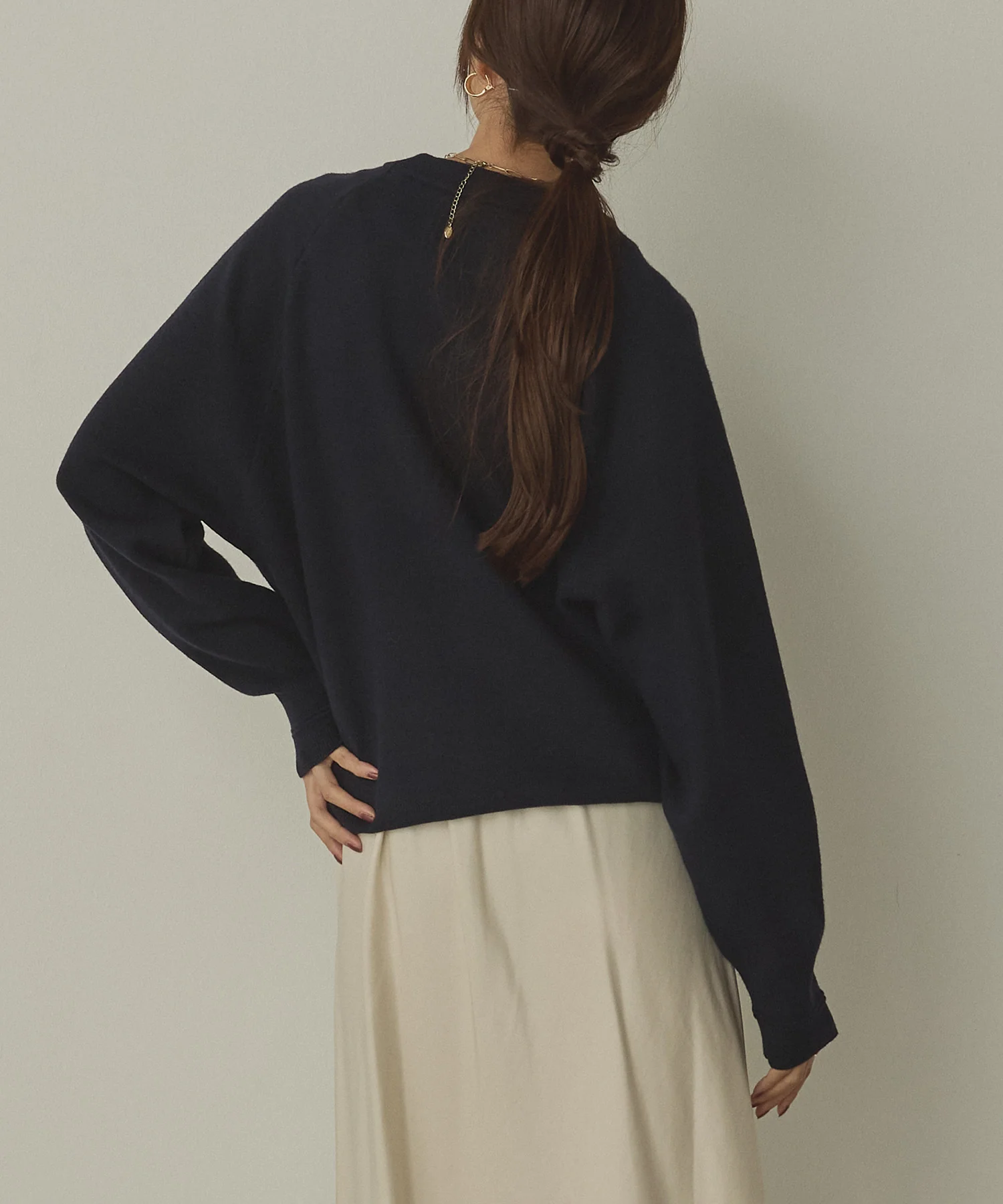 【WEB限定/別注】【新色追加】スウェットライクロゴニット