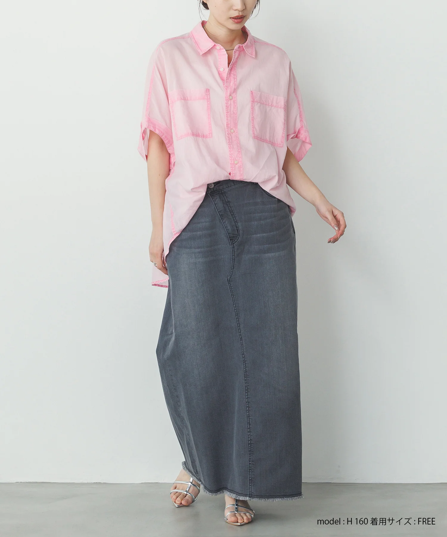 コットンボイル 半袖シャツ