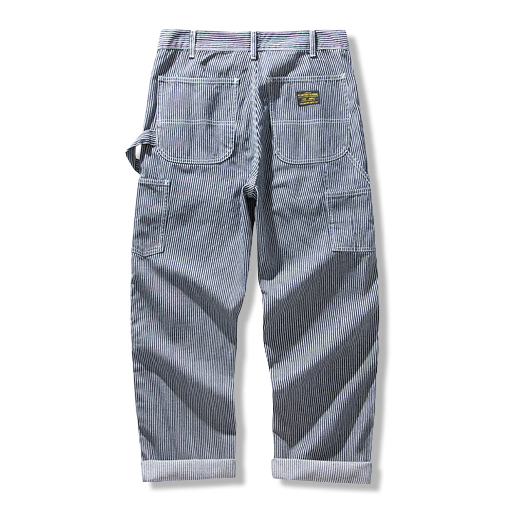 アメカジ　ストライプカーゴパンツ