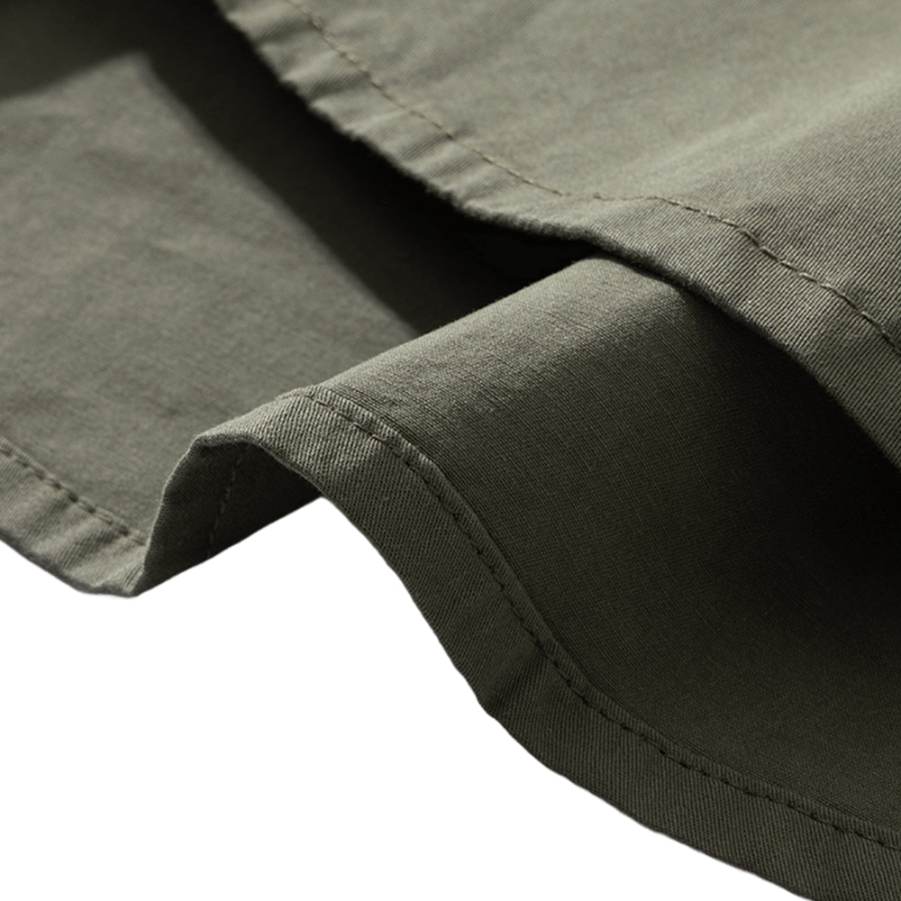 メンズコットンワークシャツ半袖夏