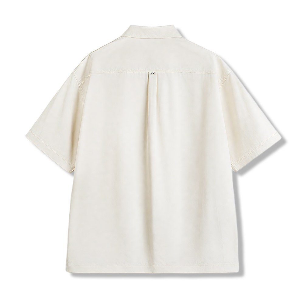 「モニュメントバレー・ライダー」軽量チェーンステッチ刺繍折り襟シャツ