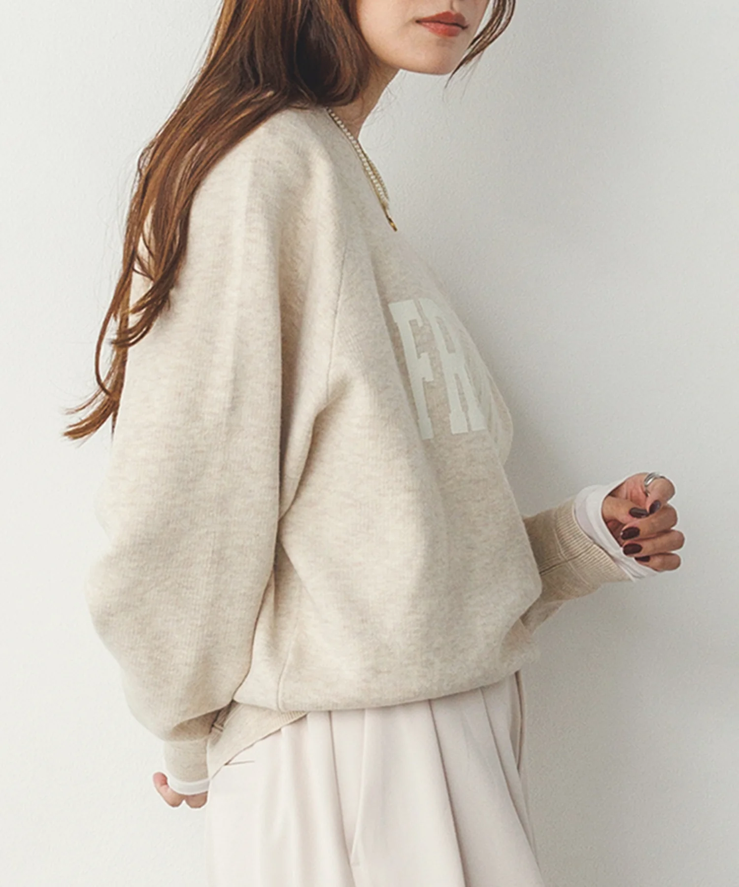 【WEB限定/別注】【新色追加】スウェットライクロゴニット