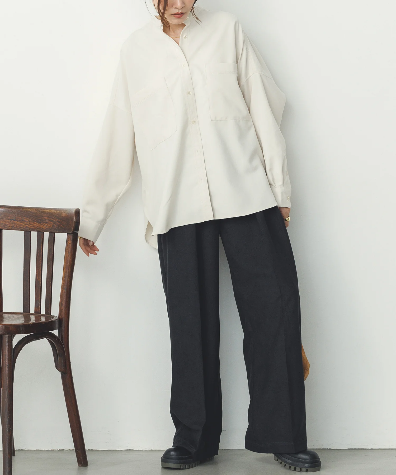 細コール 2タックパンツ