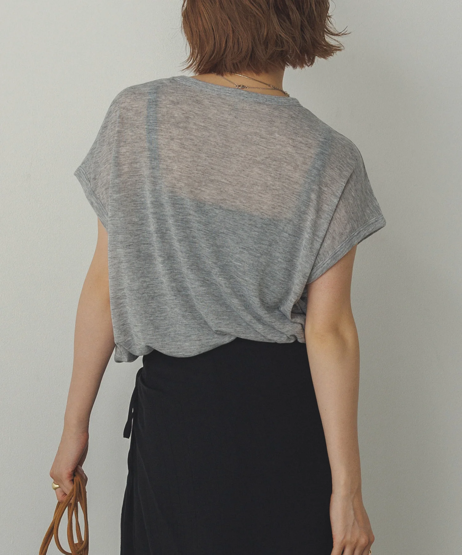 オーバーフレンチ シアーTシャツ