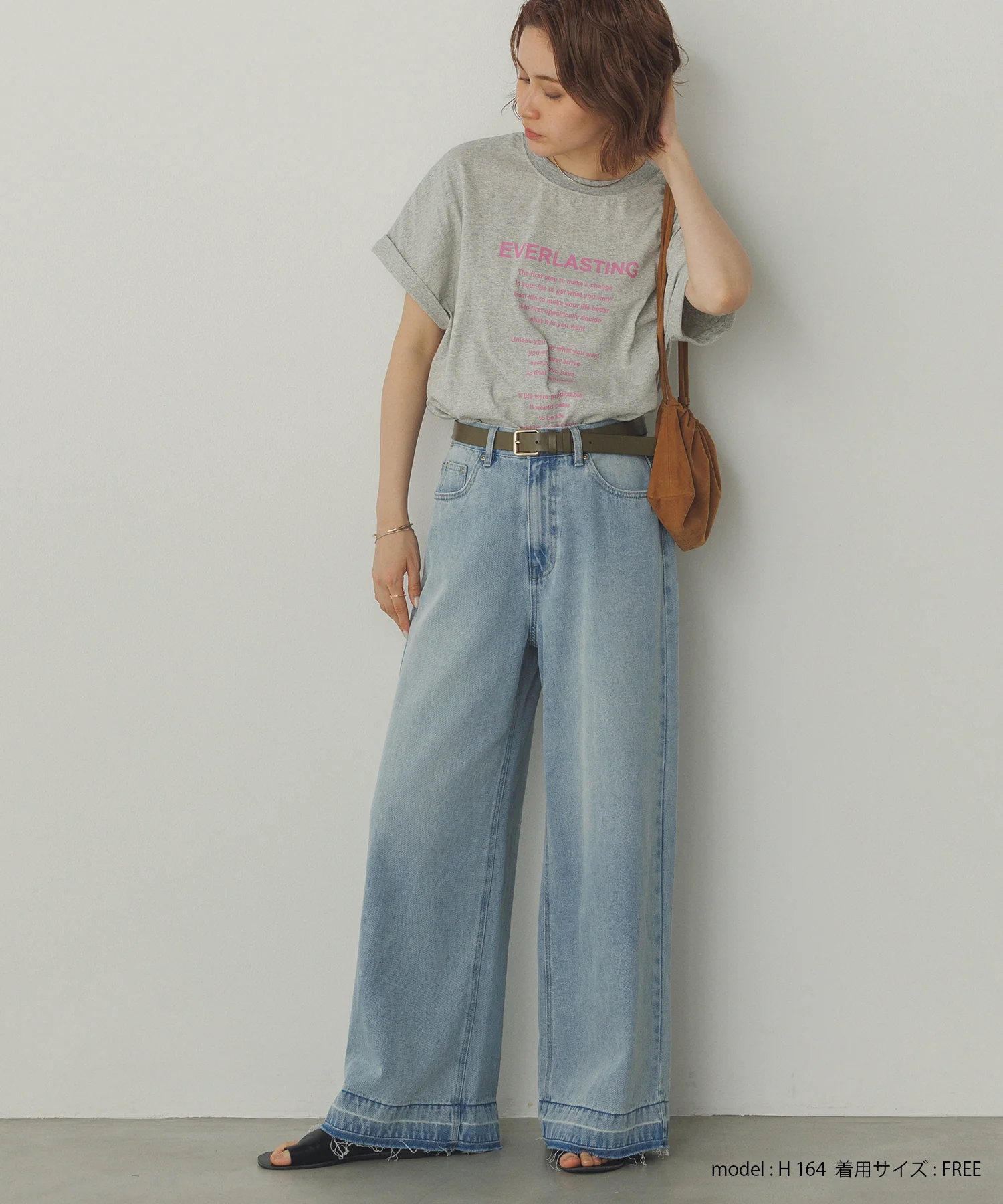 オーバーダイ デニムバギーパンツ