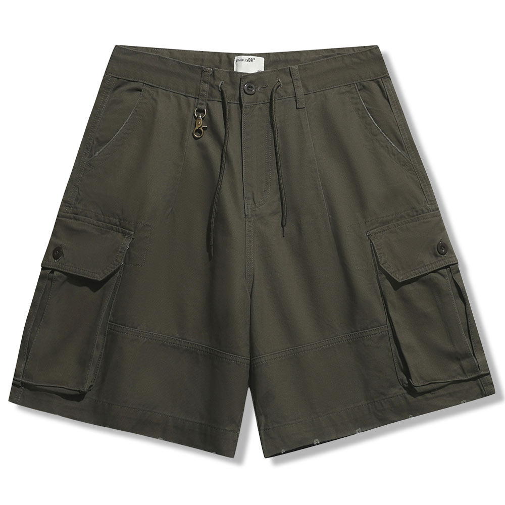 アメカジミリタリー風ショートワークパンツ