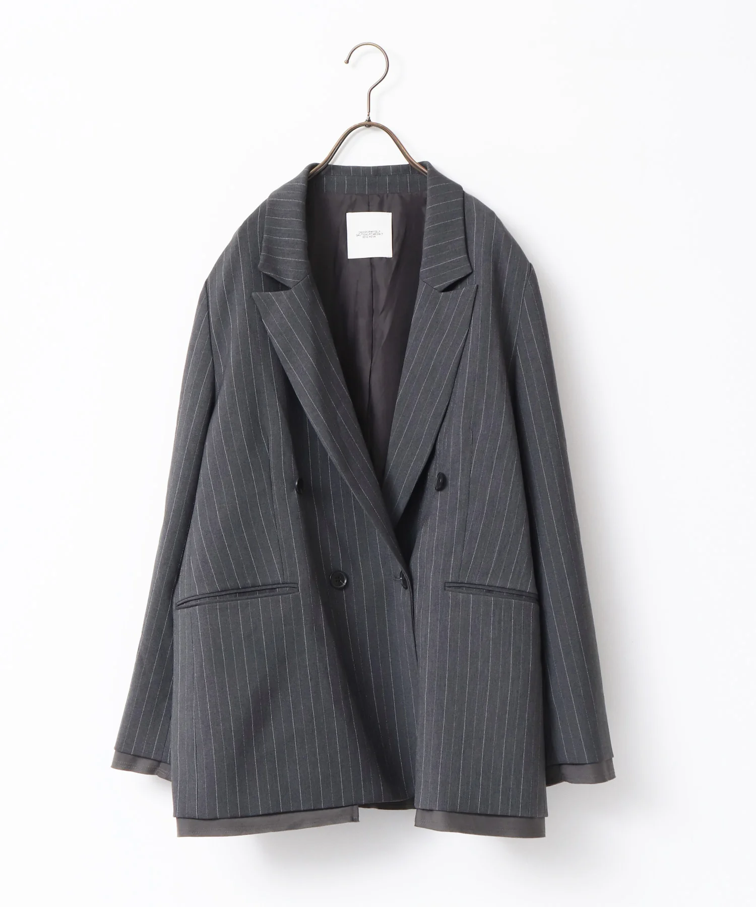 ストライプ ダブルジャケット