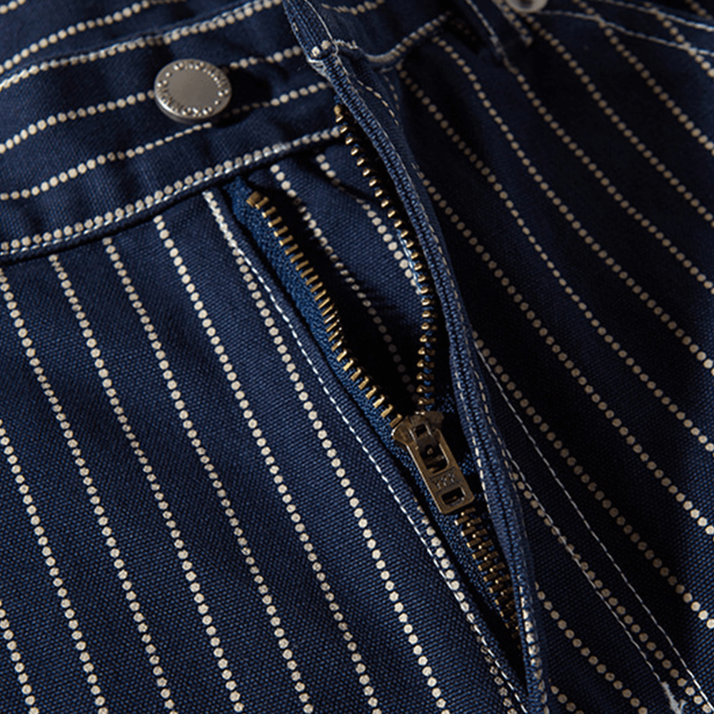 アメカジ　WABASHストライプカーゴショートパンツ