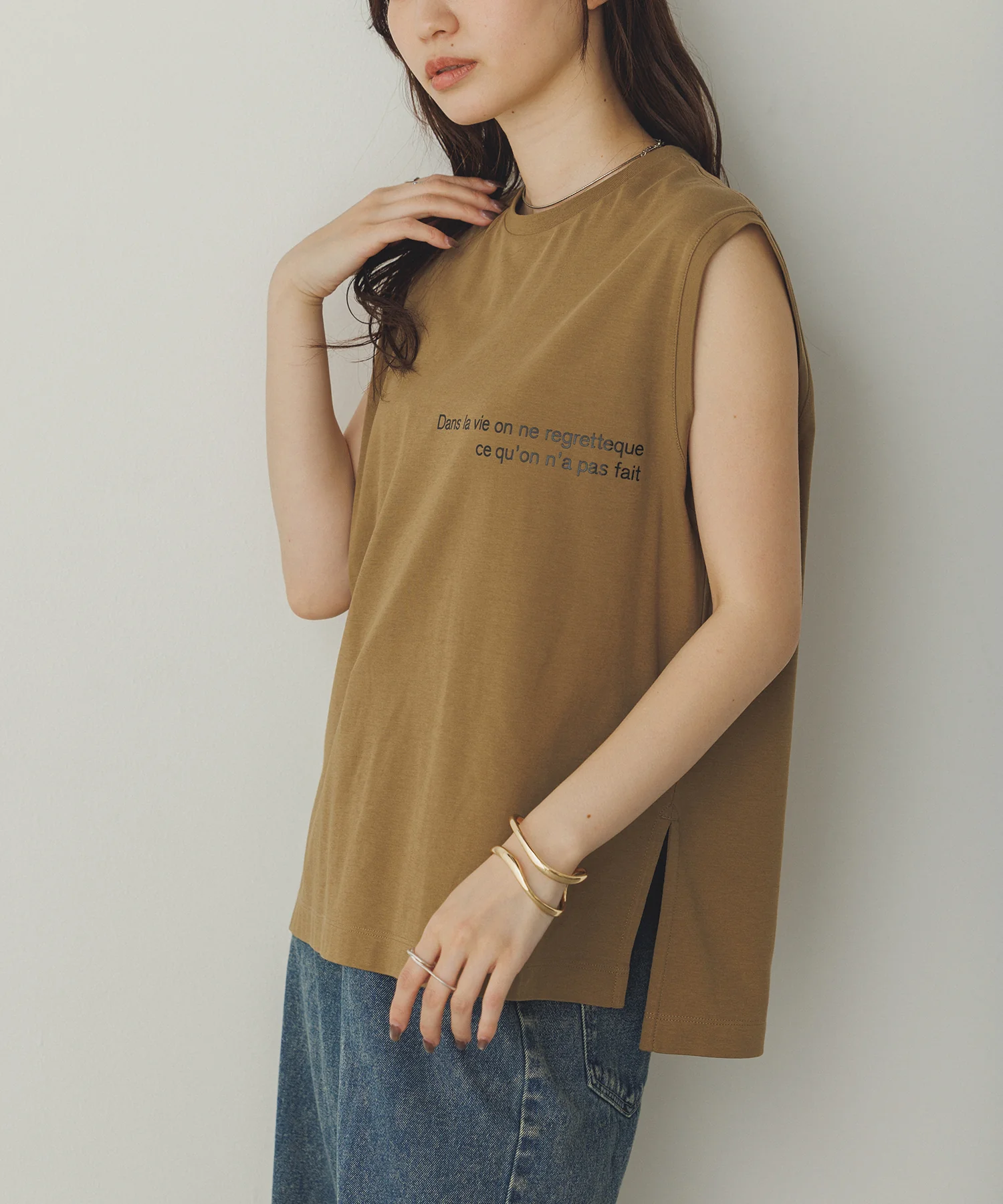 ミニロゴプリント フレンチトップス