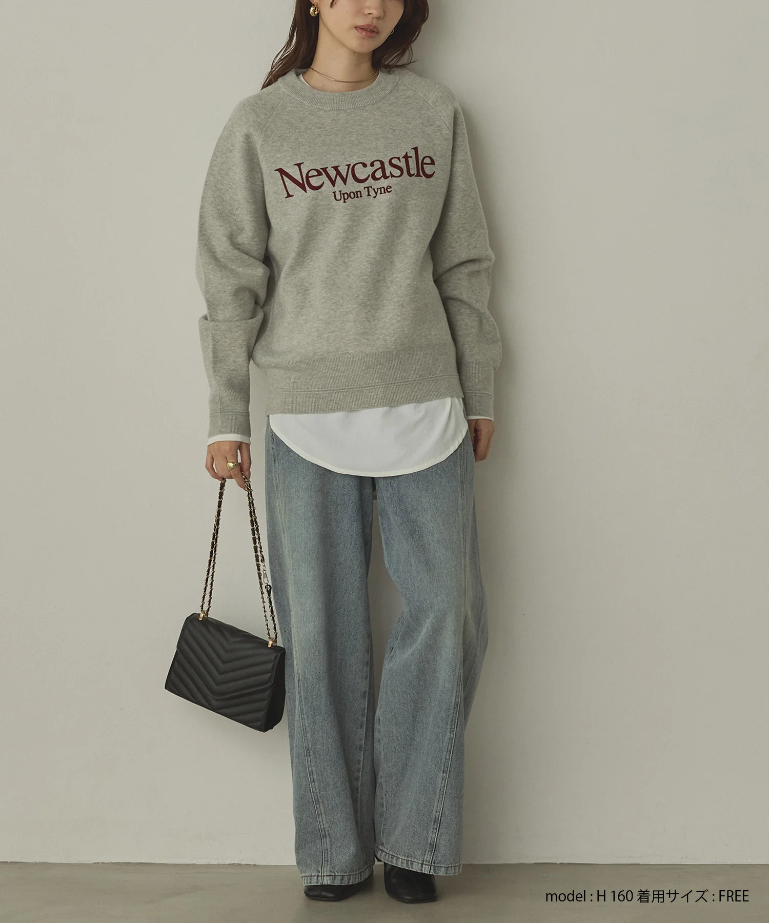 【WEB限定/別注】【新色追加】スウェットライクロゴニット