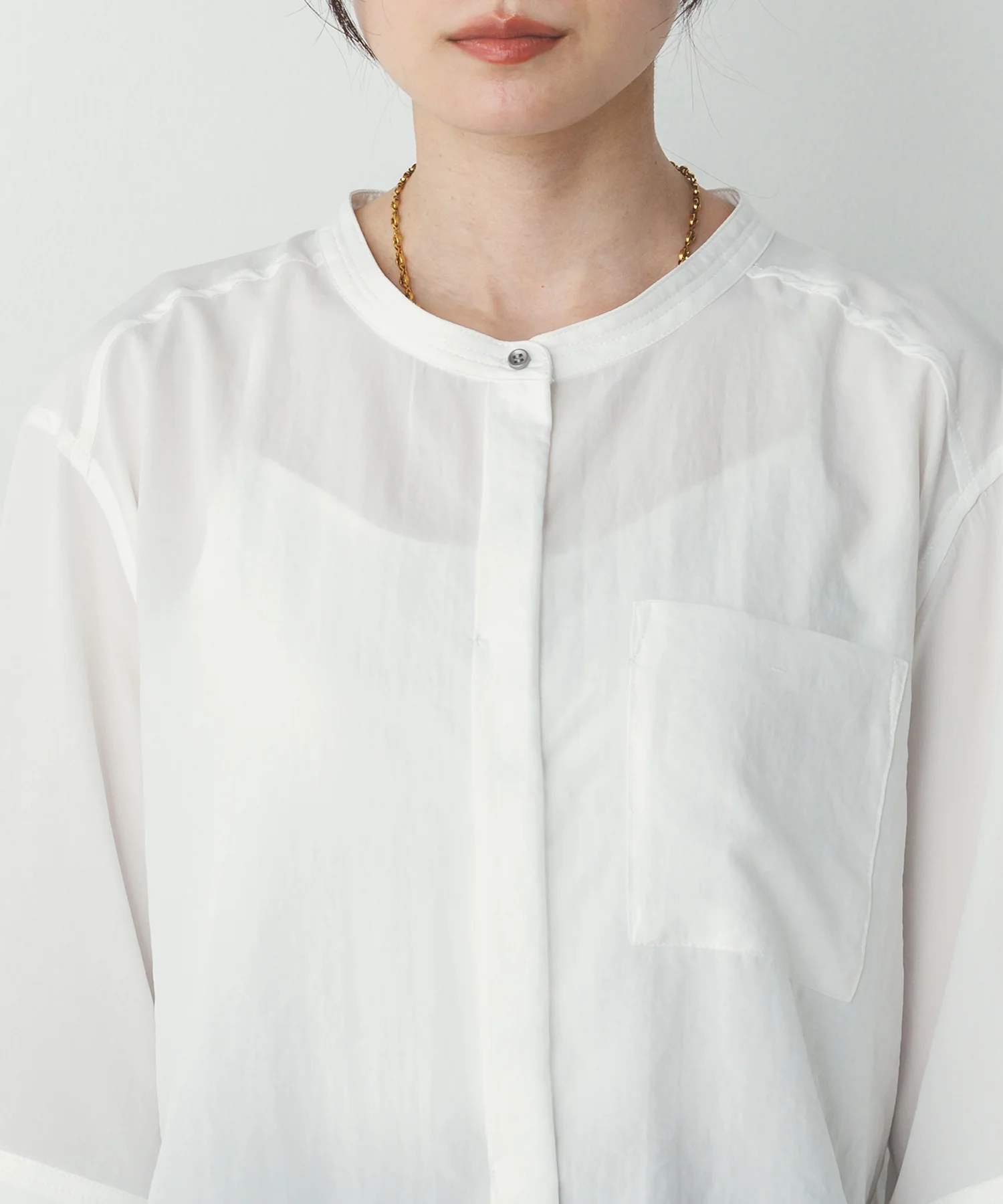 スパンローン カフスポイントシャツ