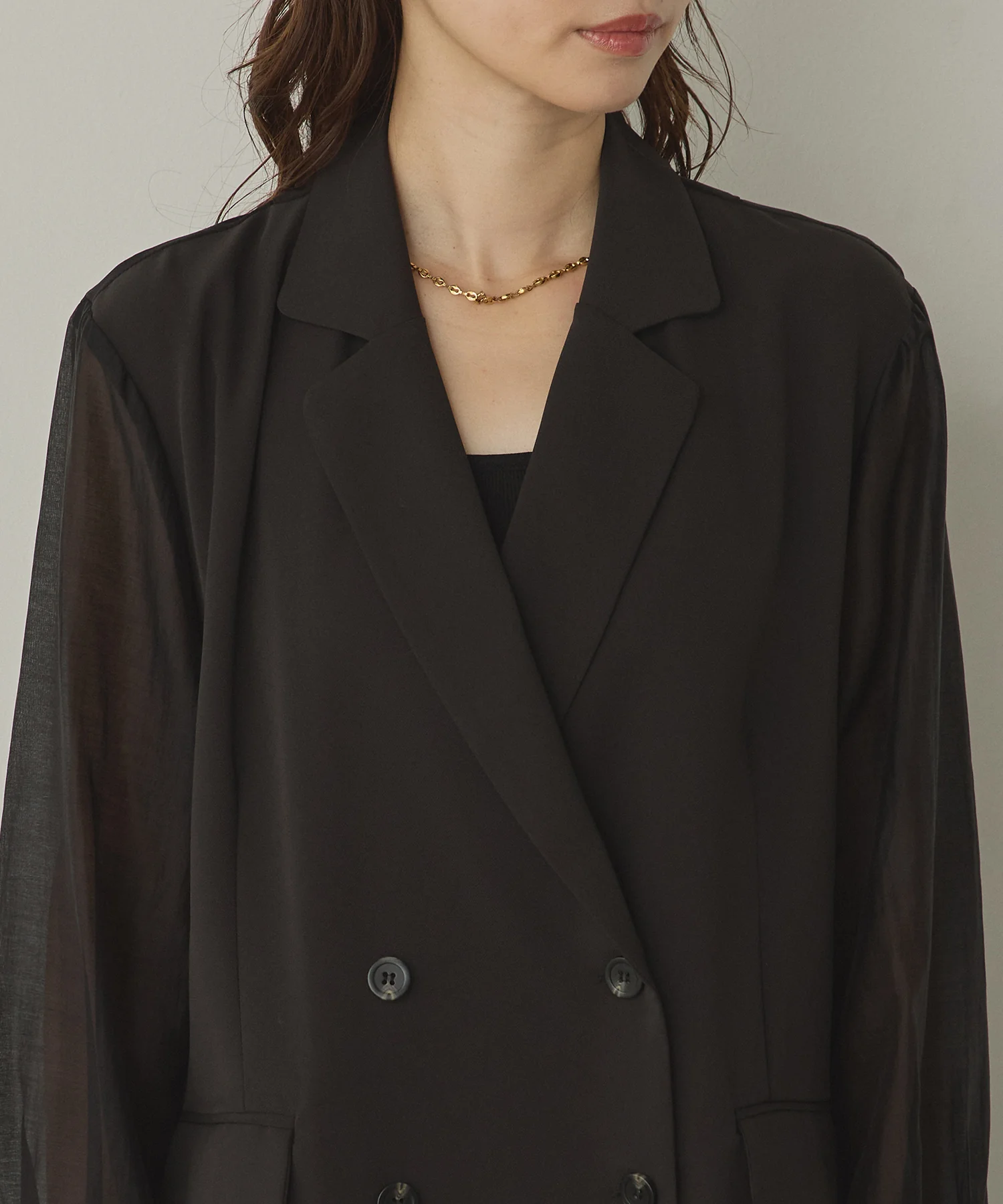 ポリツイル シアーテーラードジャケット