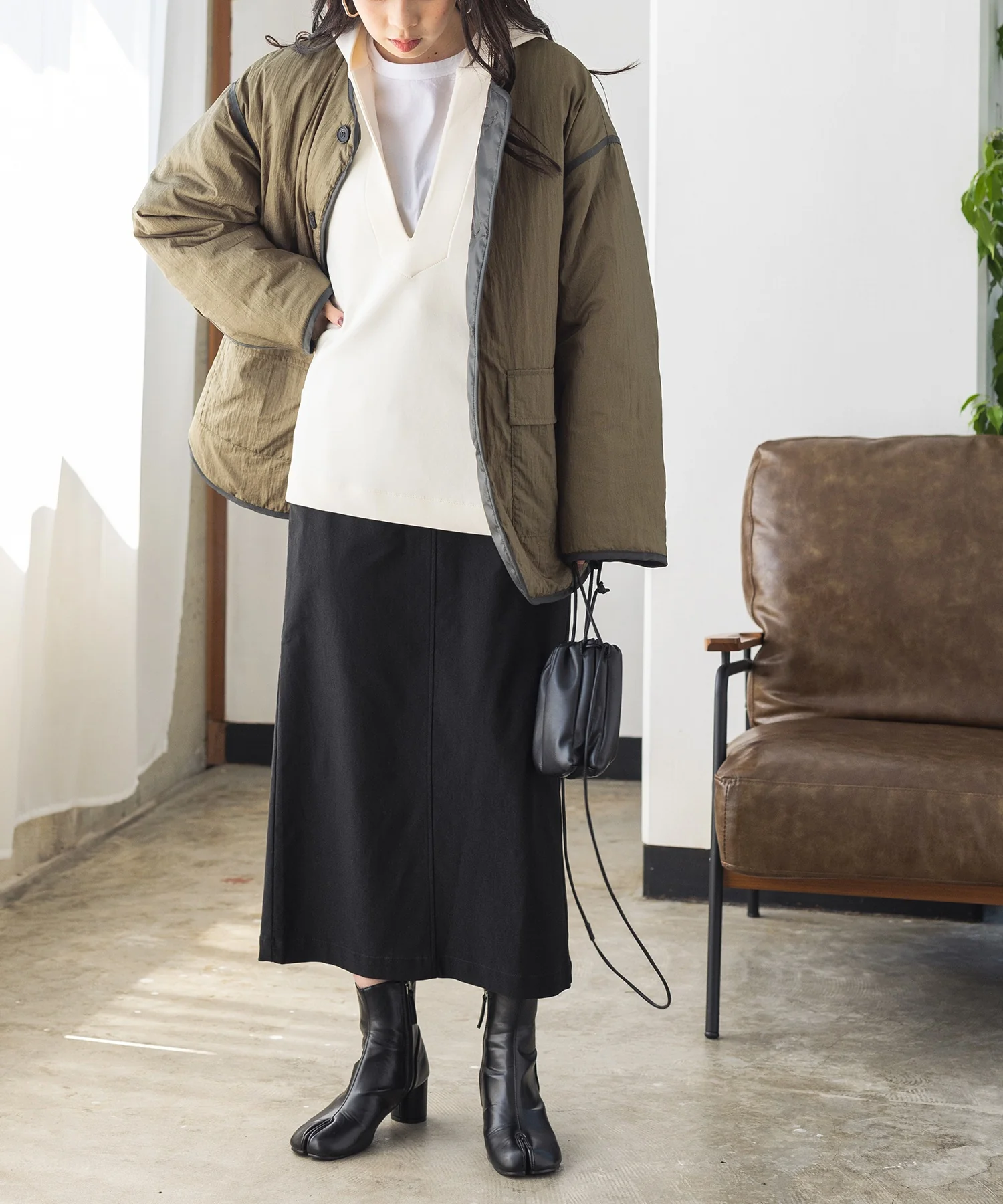 リップストップナイロンリバーシブルジャケット