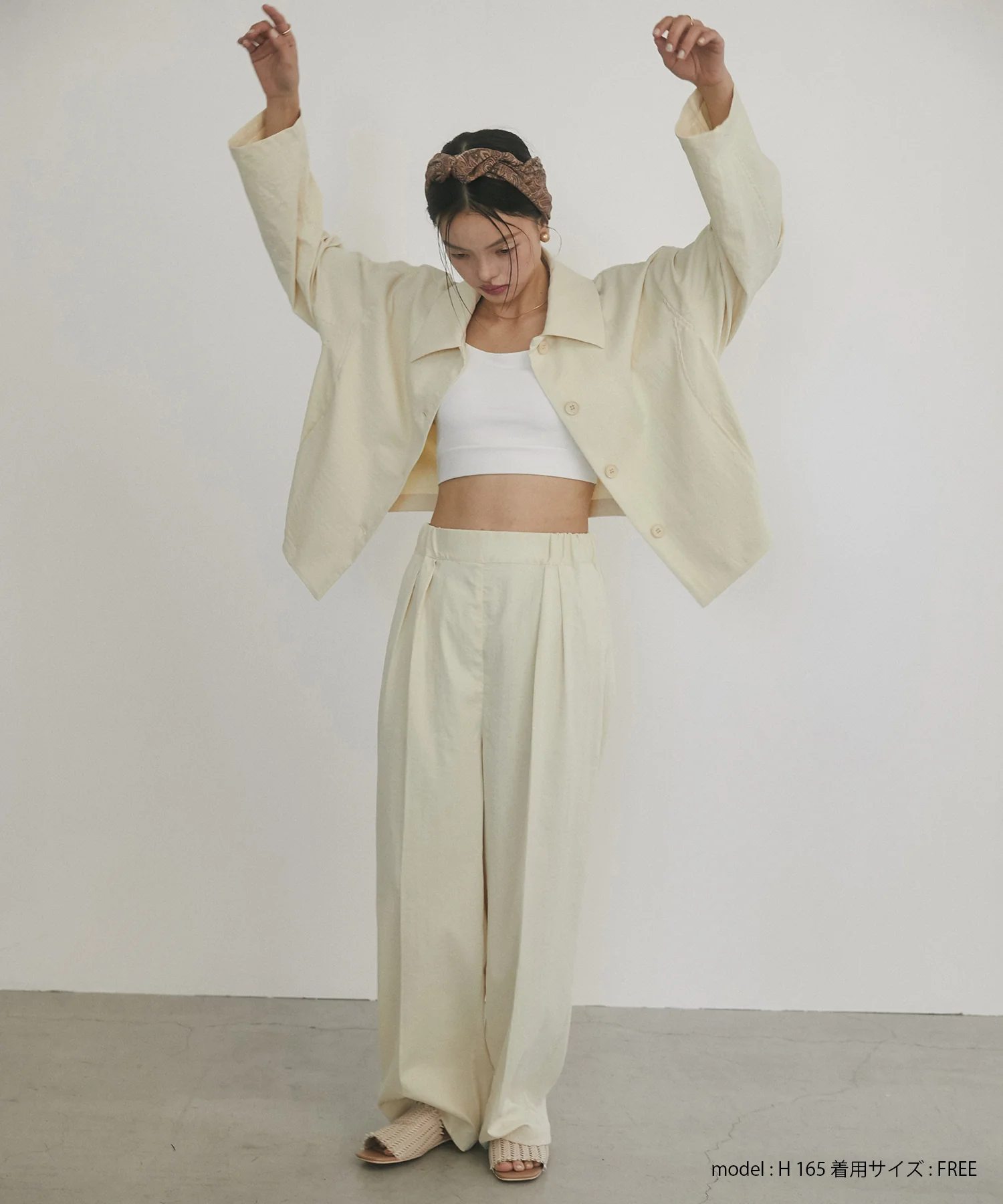 コットンライク気流染めブルゾン