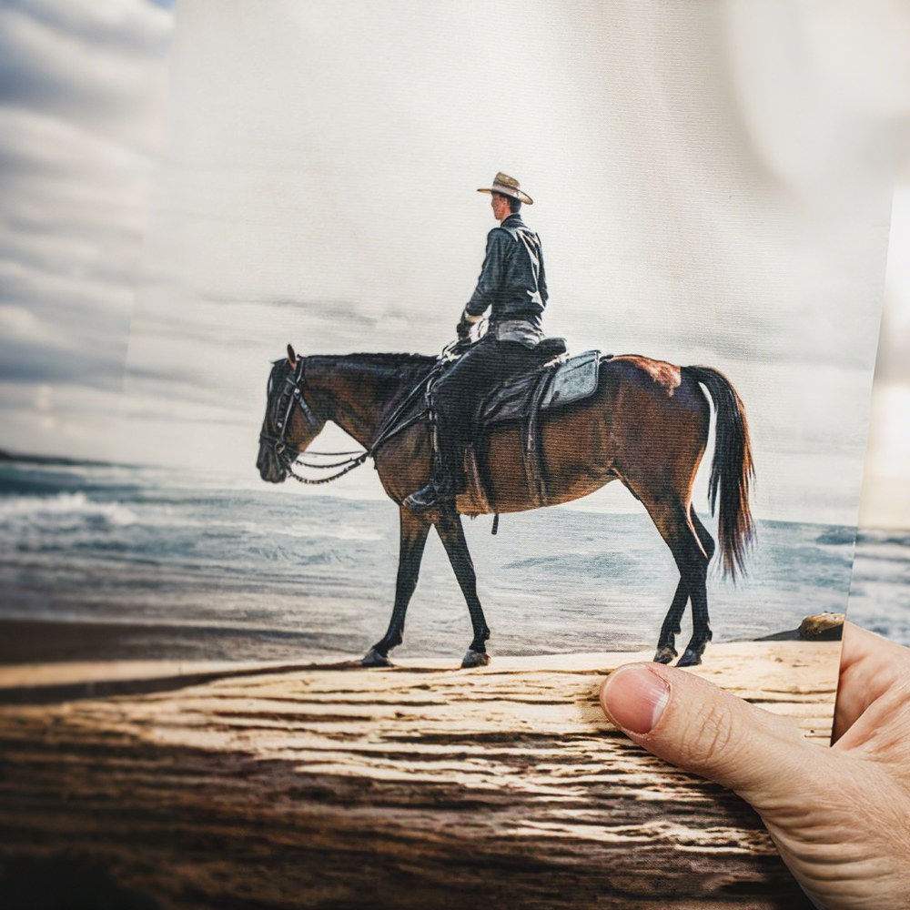 「モニュメントバレー・ライダー」軽量チェーンステッチ刺繍折り襟シャツ