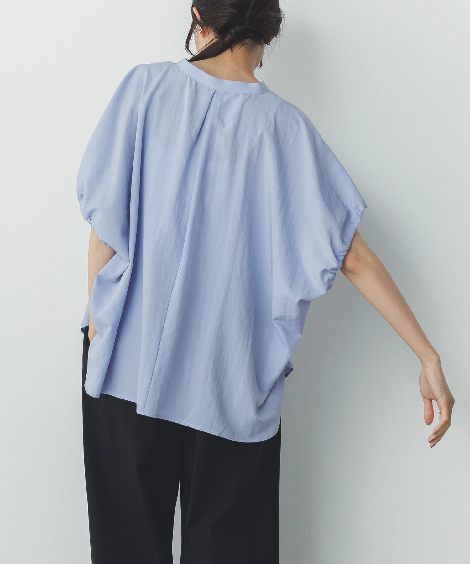 スパンローン ボリュームフレンチブラウス