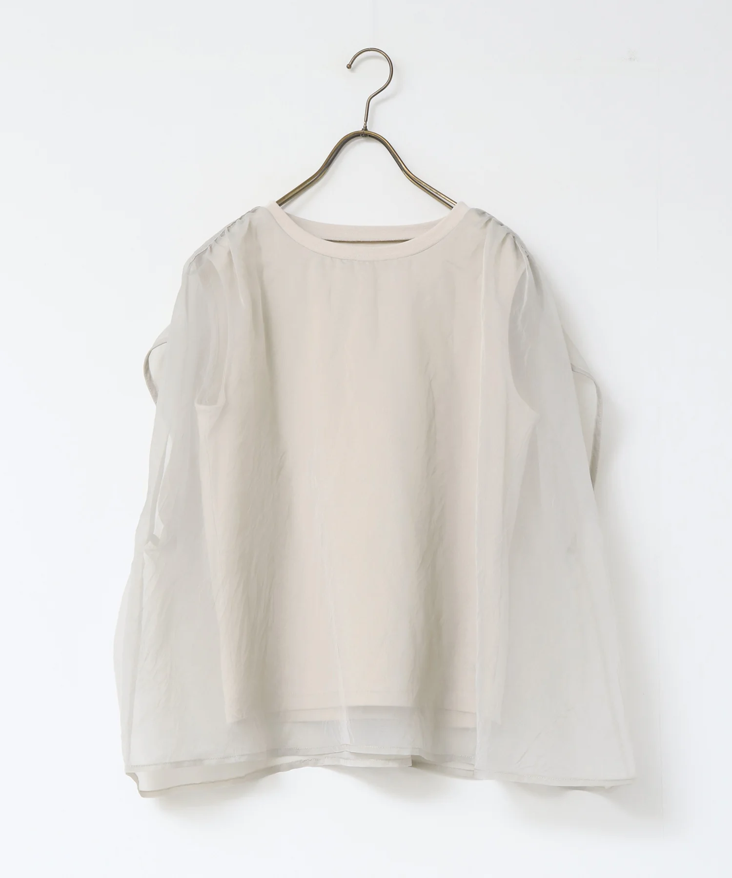 ニュアンス シアーレイヤードトップス