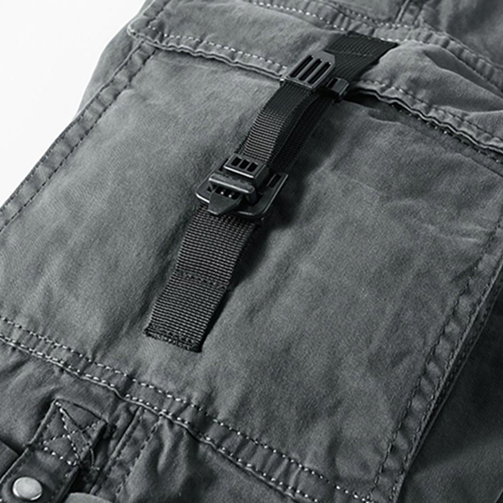 ミリタリー風　裾絞りパラトルーパーパンツ