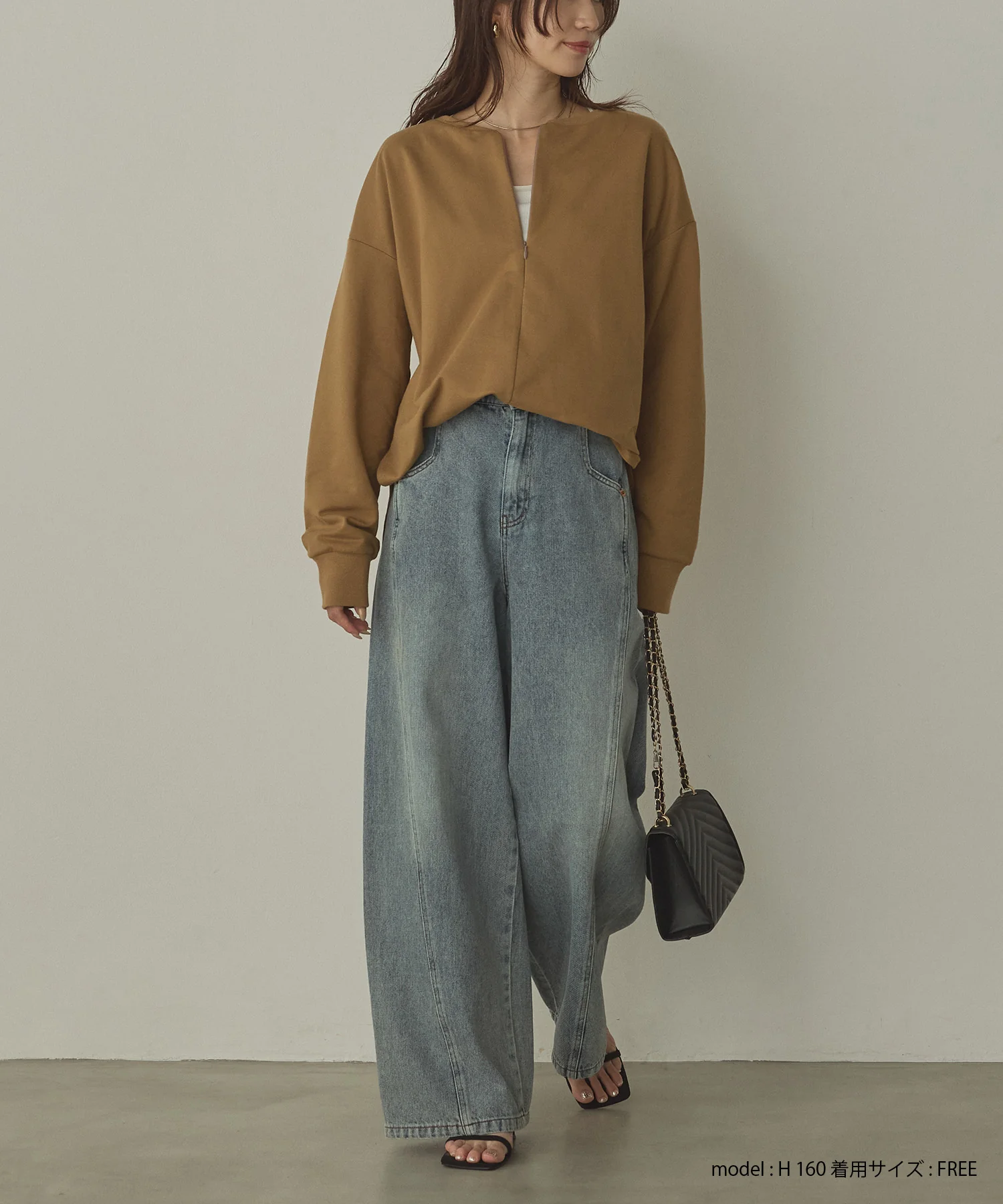 【WEB限定/別注】2WAY ハーフジップスウェット