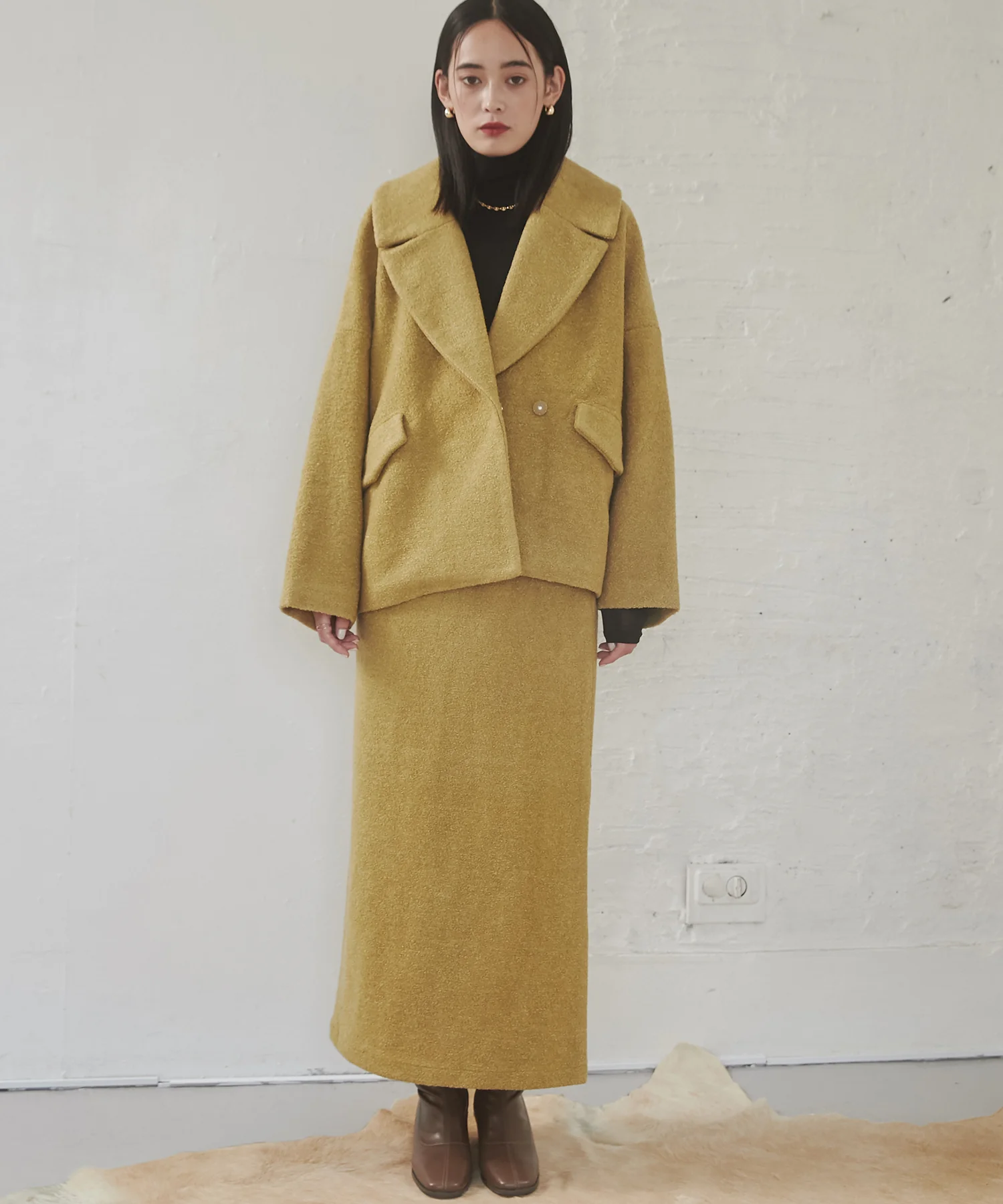 ミニブークレ オーバージャケット