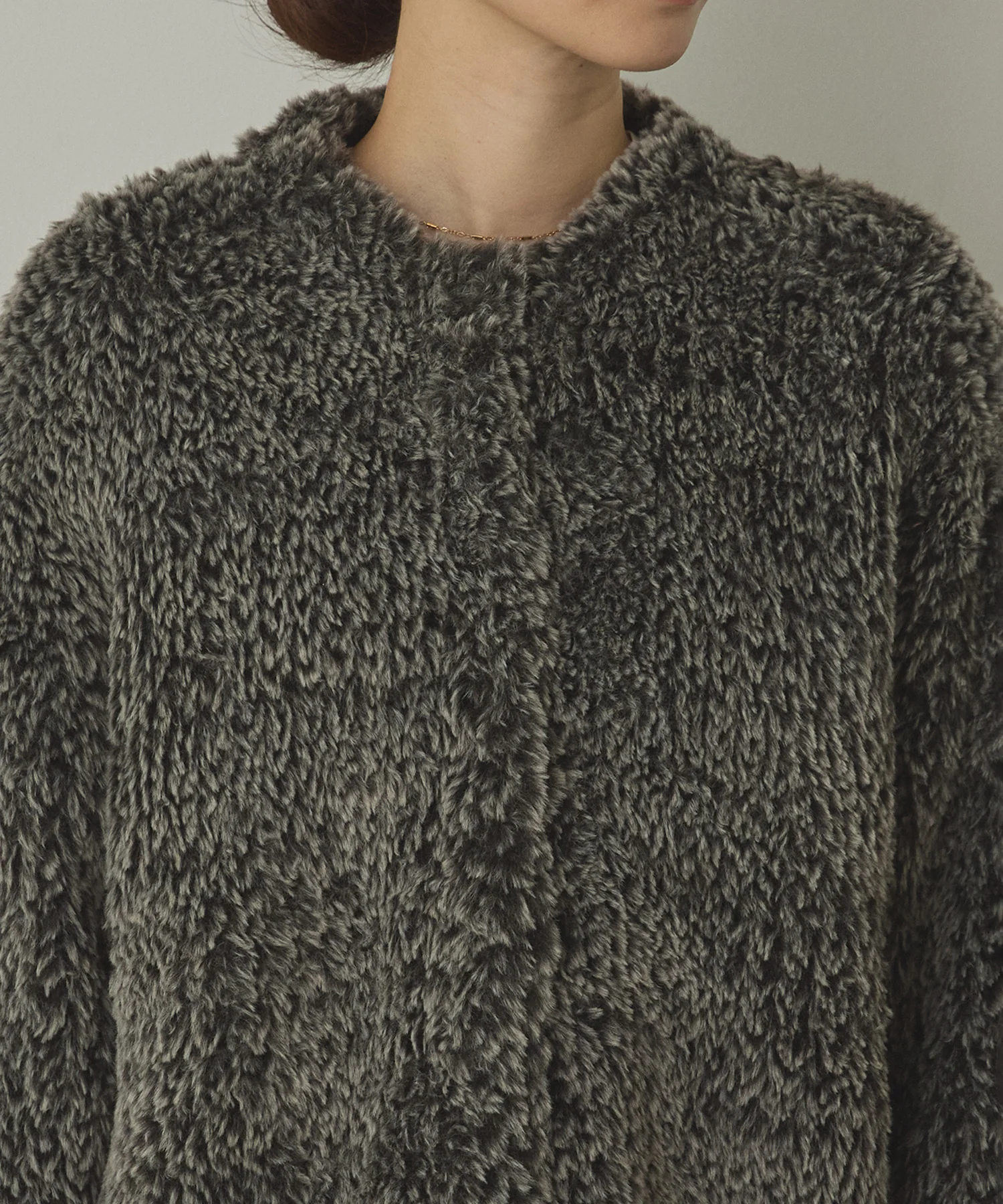 ファー ニットコート