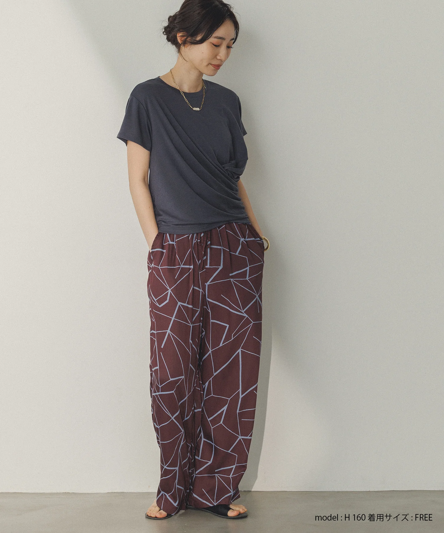 ドレープ デザイントップス