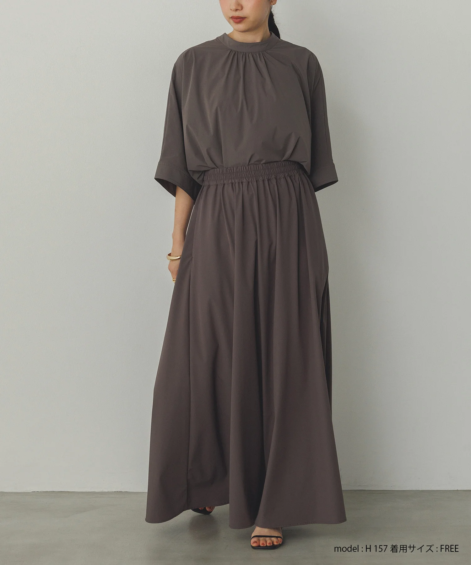 【接触冷感】ドルマンシャツ