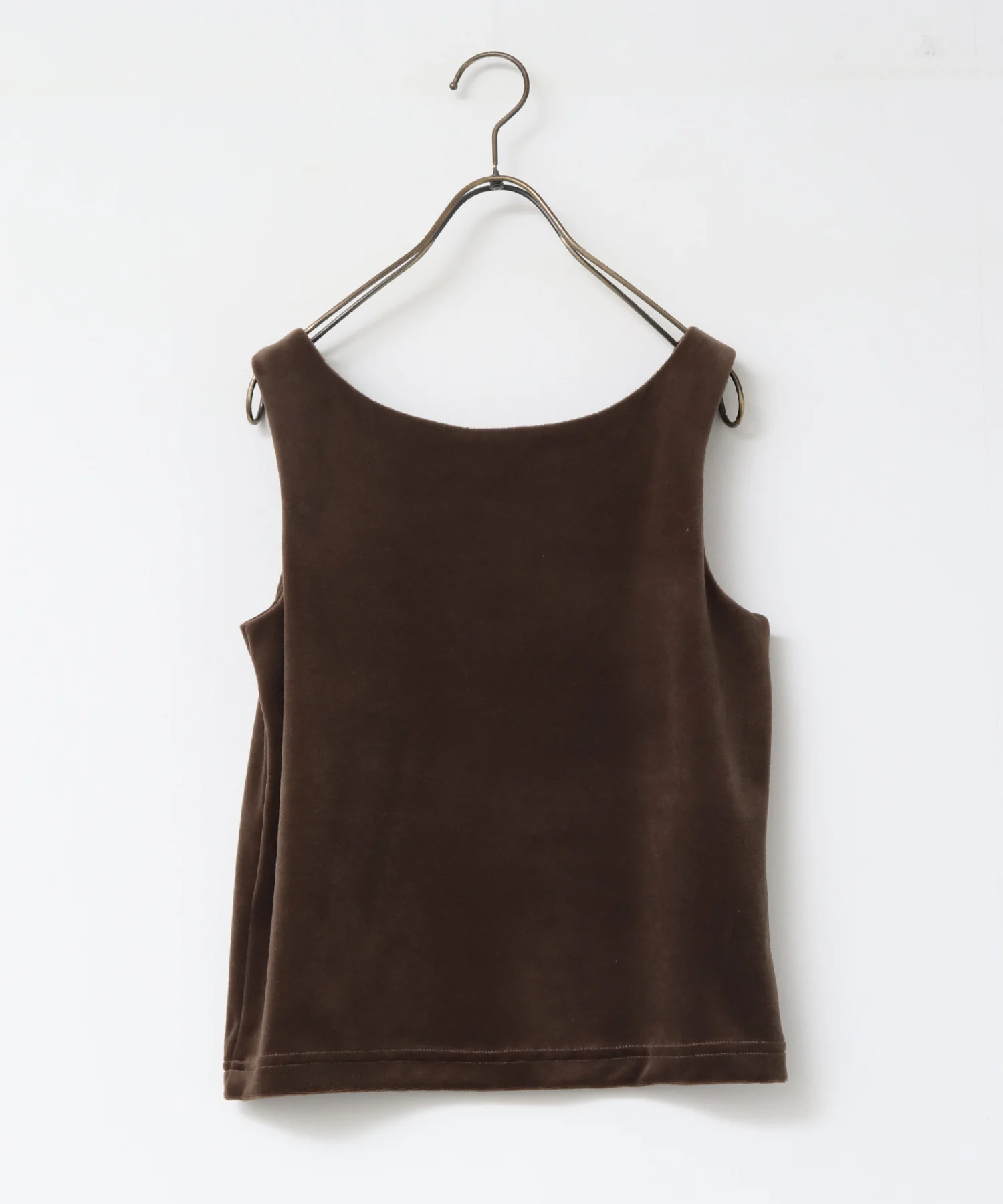 前後2WAY ベロア スクエアタンク