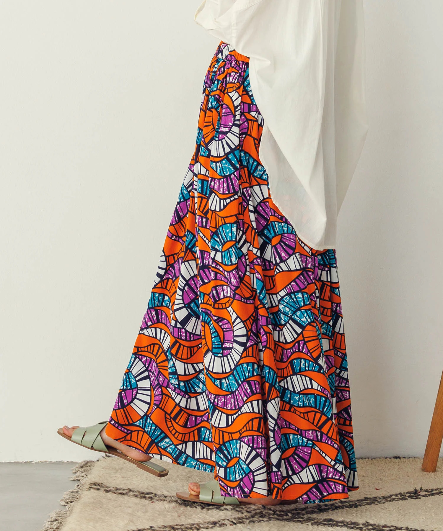 プリントフレアスカート