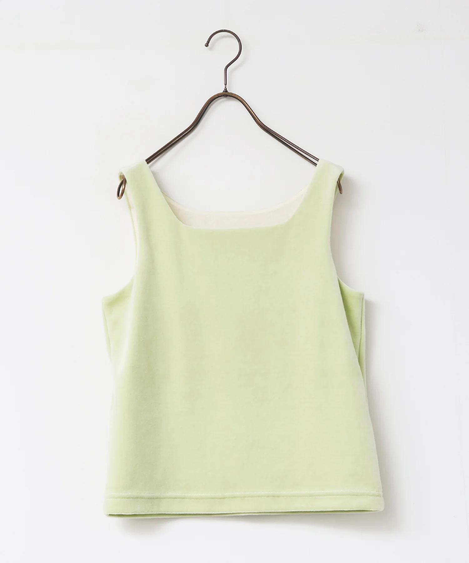 前後2WAY ベロア スクエアタンク