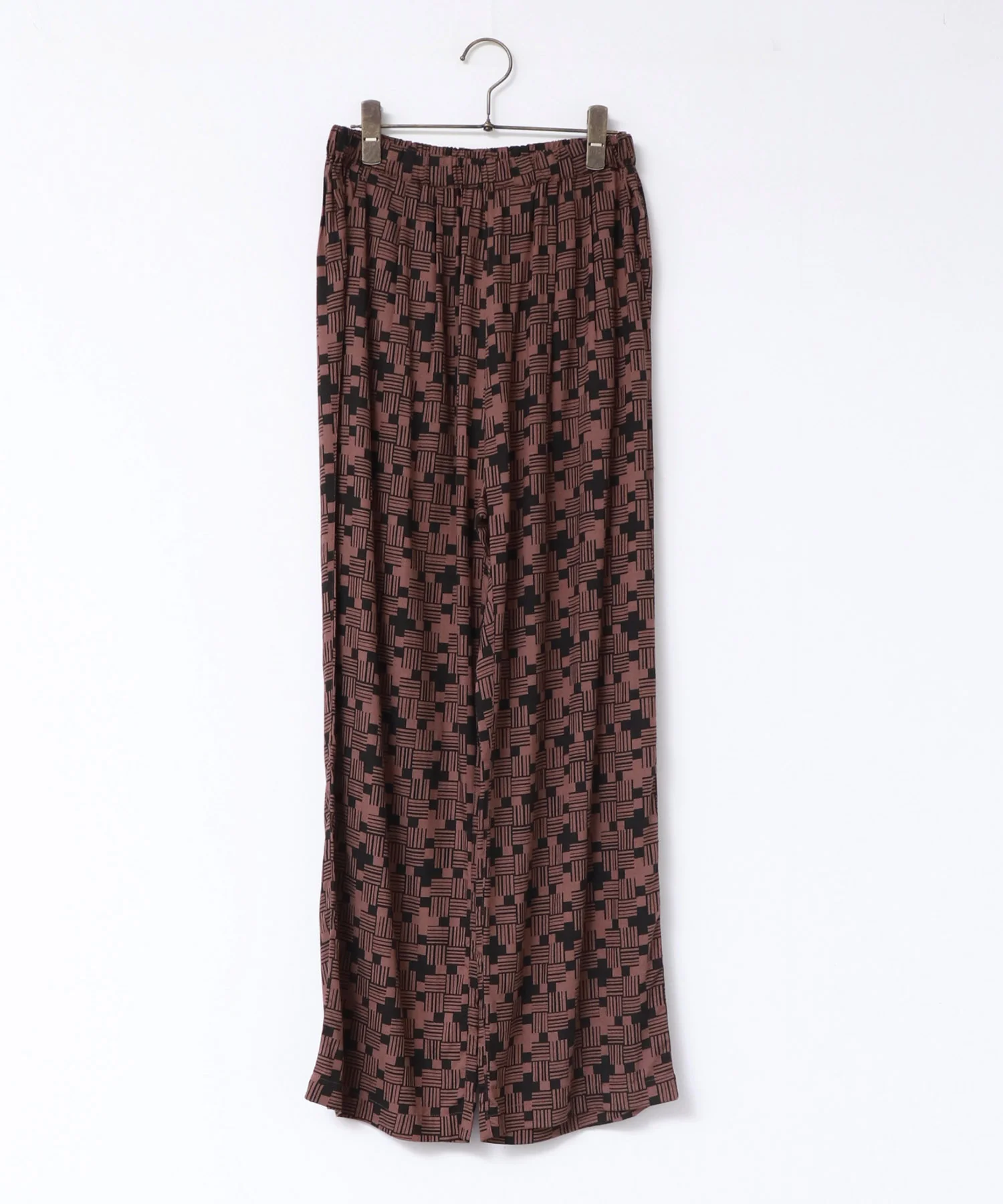 プリントストレートパンツ