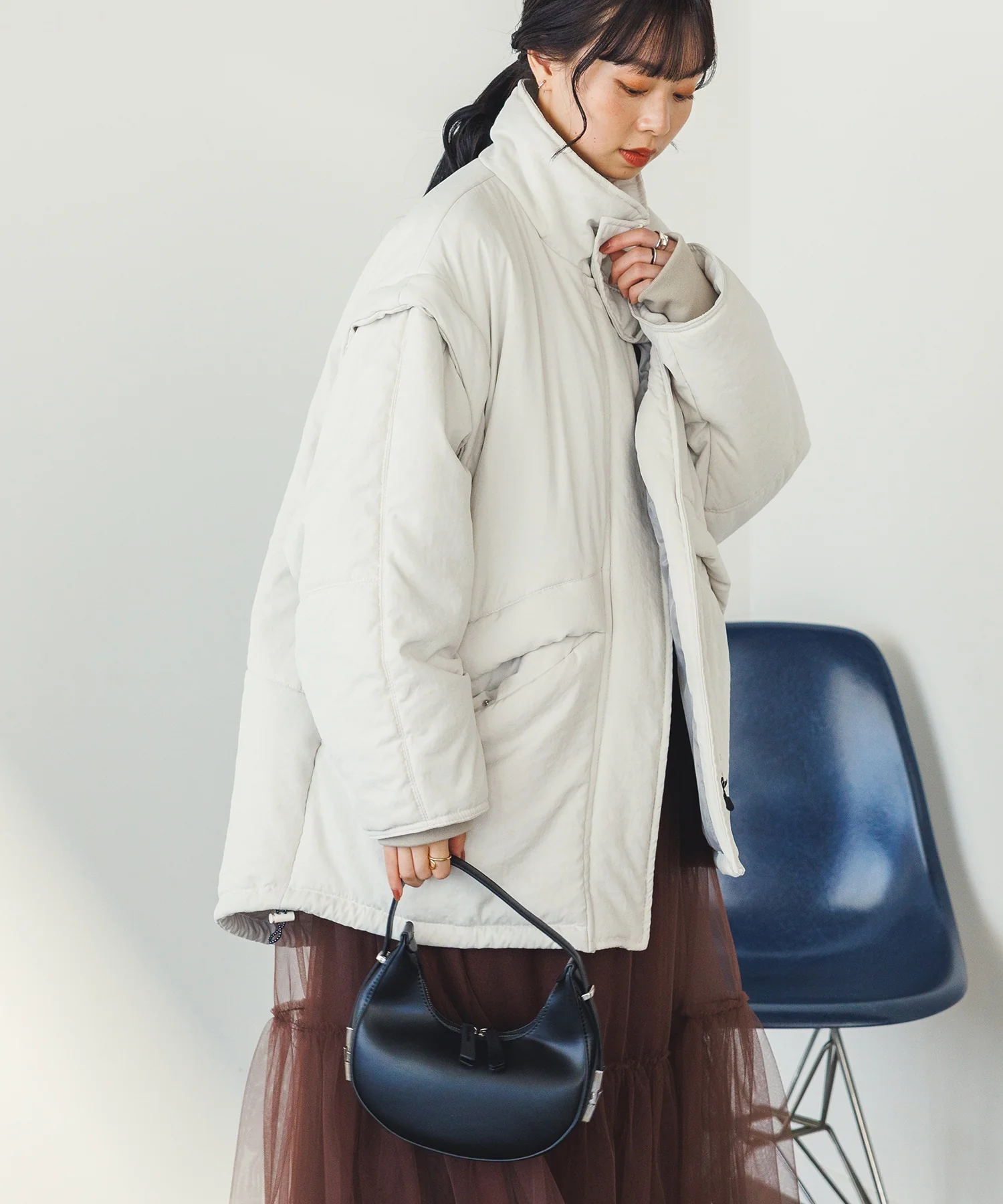 袖取り外しモッズコート