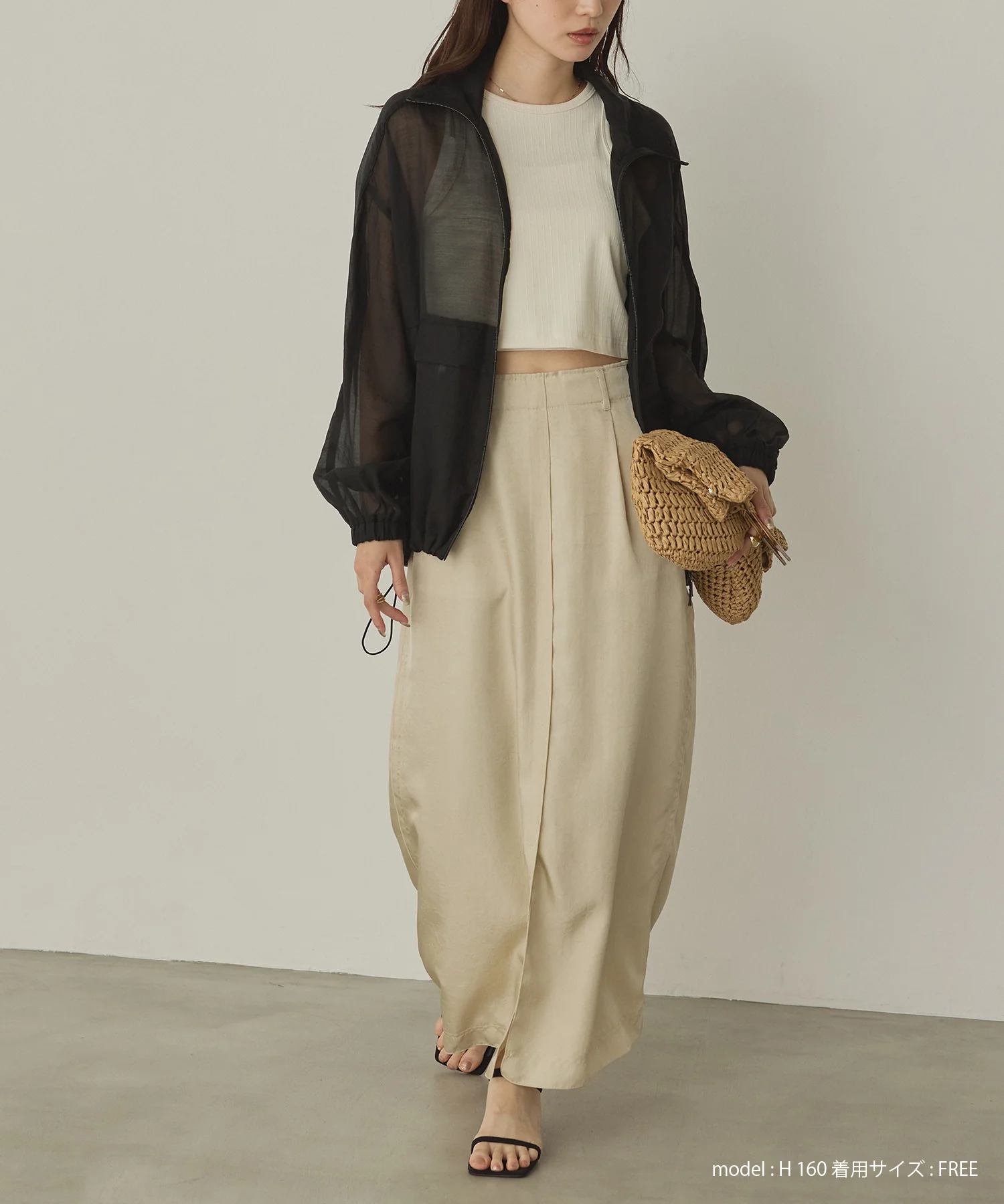 セルロース ナイロンシアー Wジップブルゾン