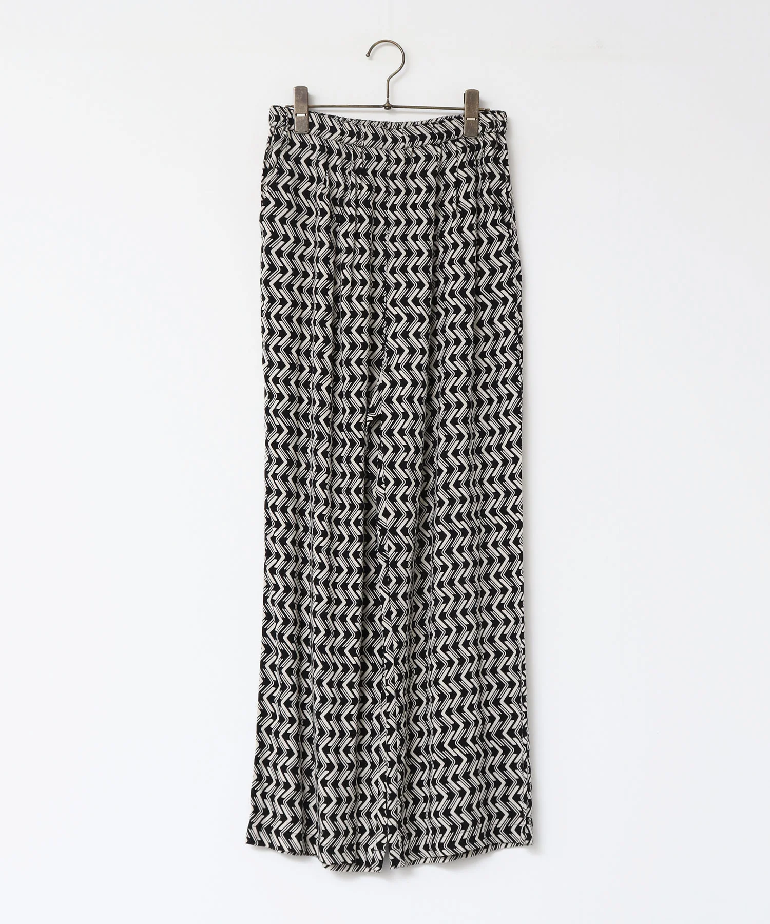 レーヨン プリントストレートパンツ