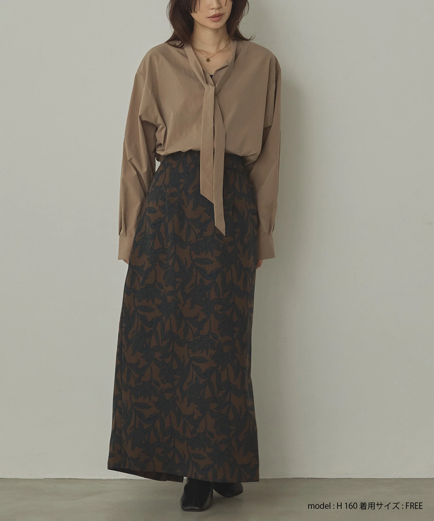 2WAY ボウタイブラウス