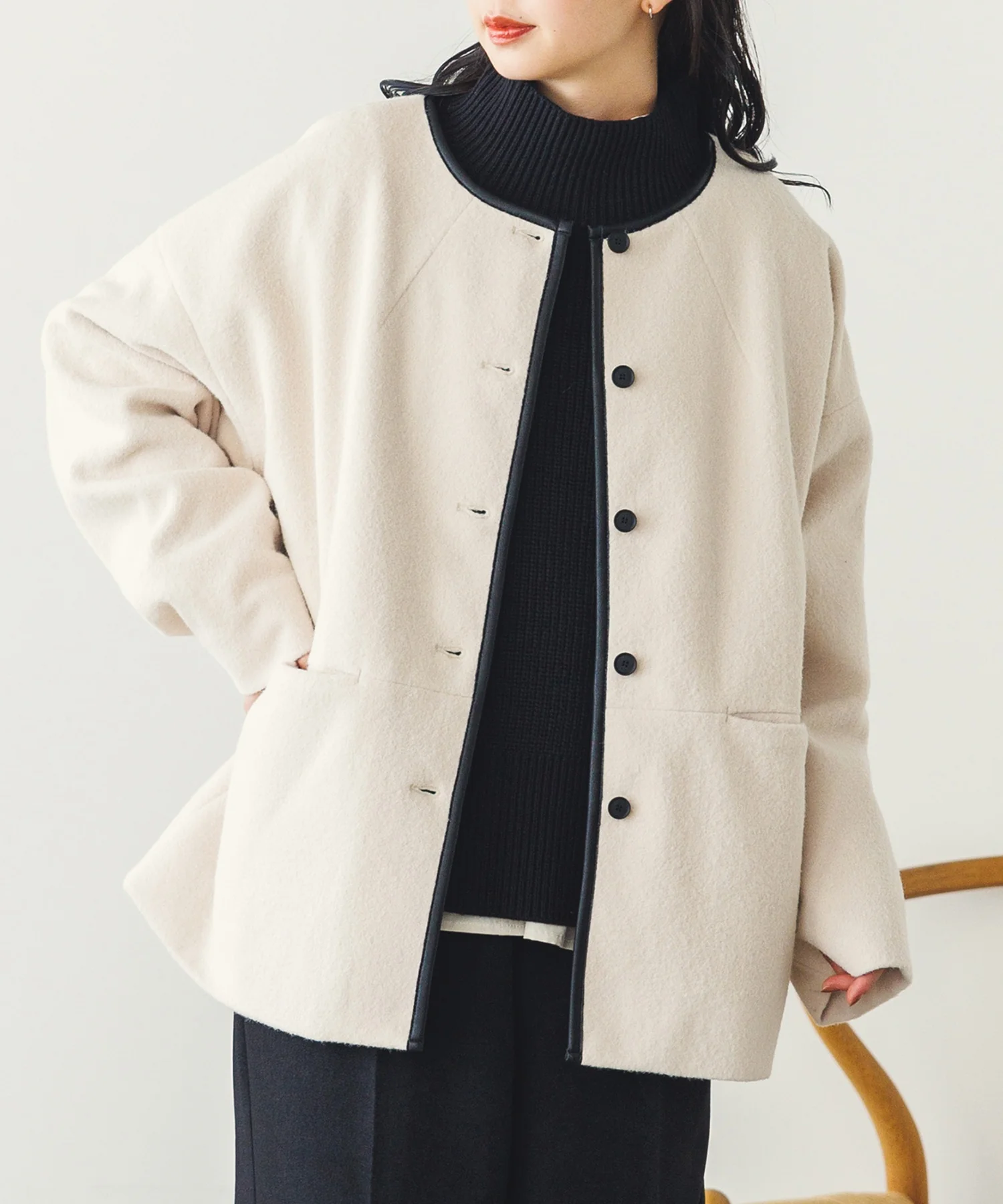 シャギーコクーンブルゾン