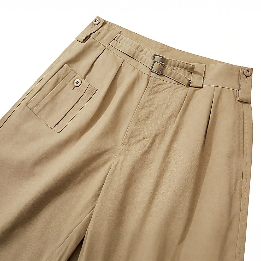 グルカ風バミューダカジュアルパンツ