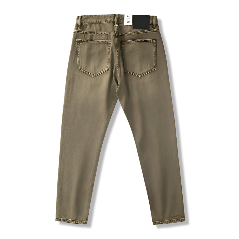 ヴィンテージ　泥染めストレートデニムパンツ