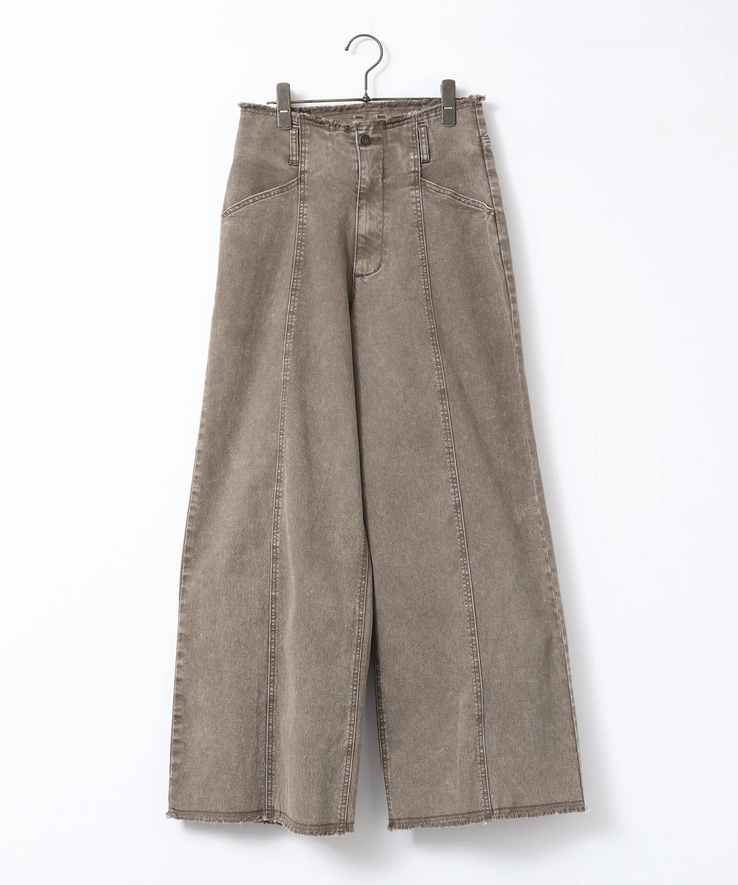 ツイル/デニム ワイドパンツ