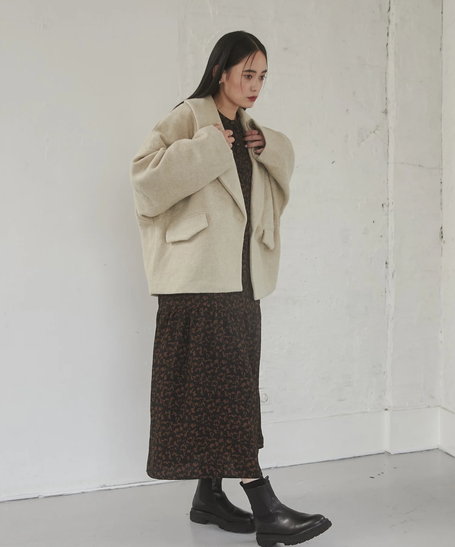 ミニブークレ オーバージャケット