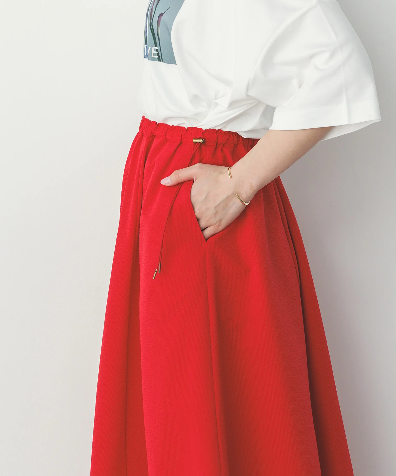 撥水 フレアスカート