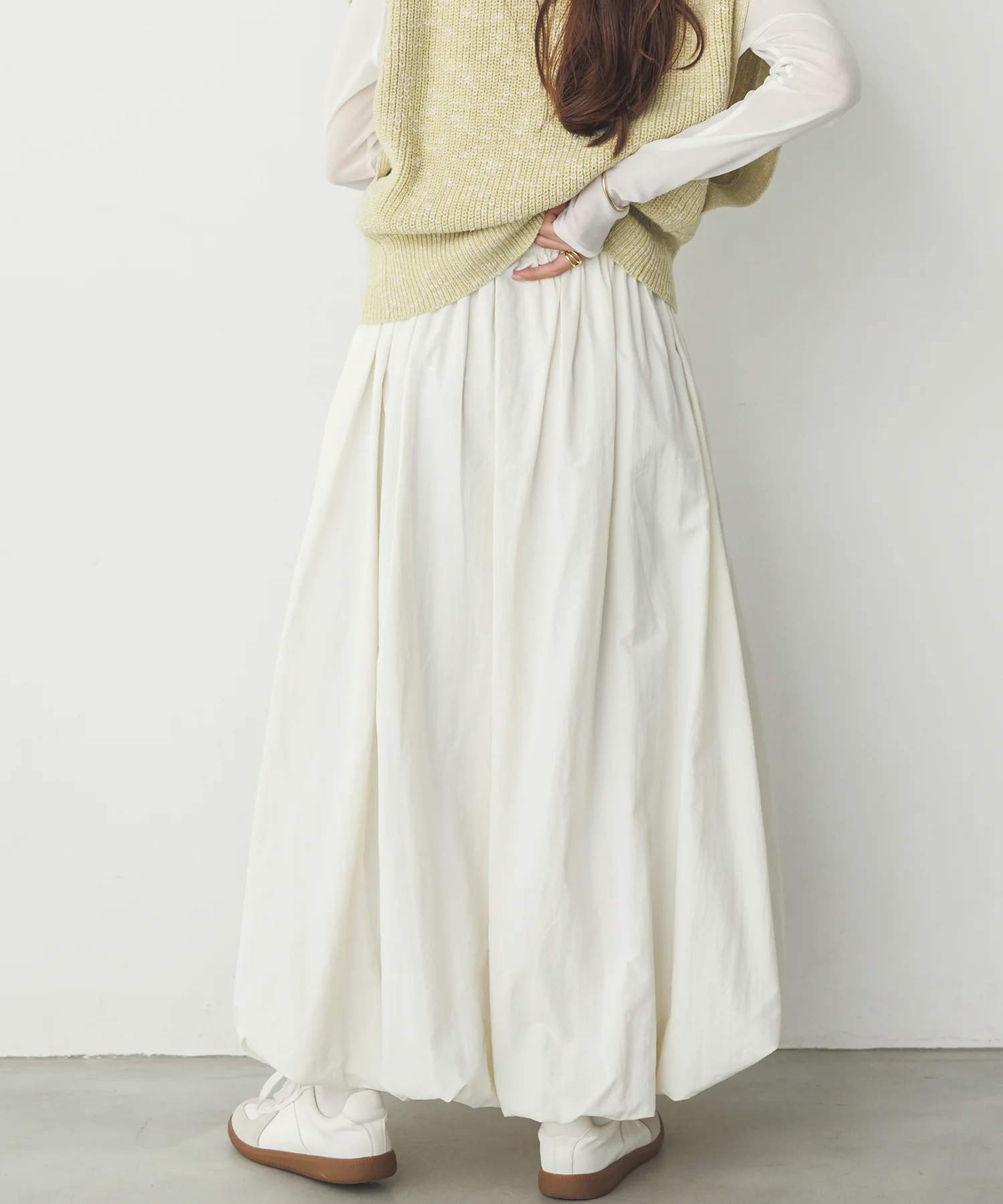 ナイロン バルーンスカート