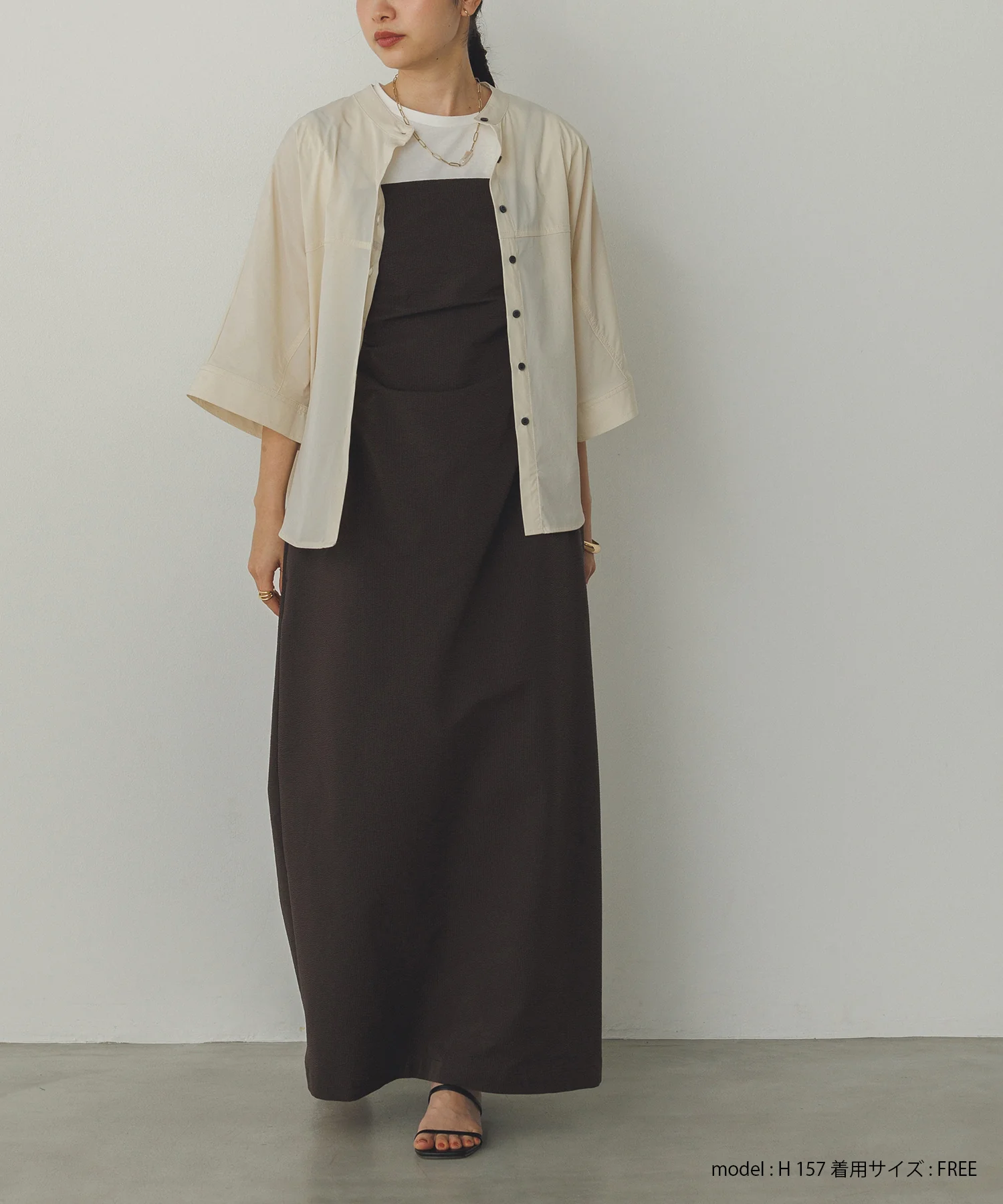 【接触冷感】ドルマンシャツ