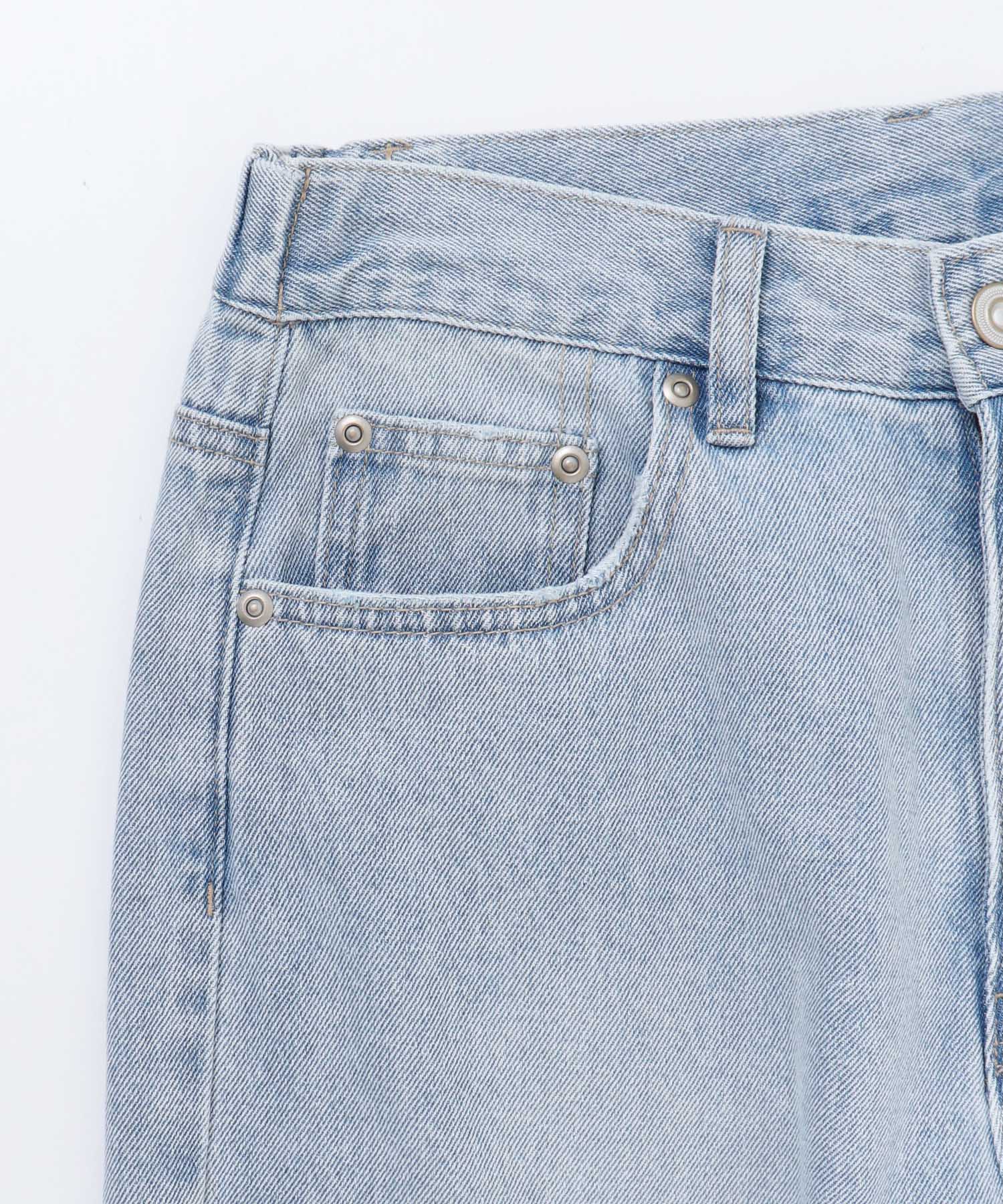 オーバーダイ デニムバギーパンツ