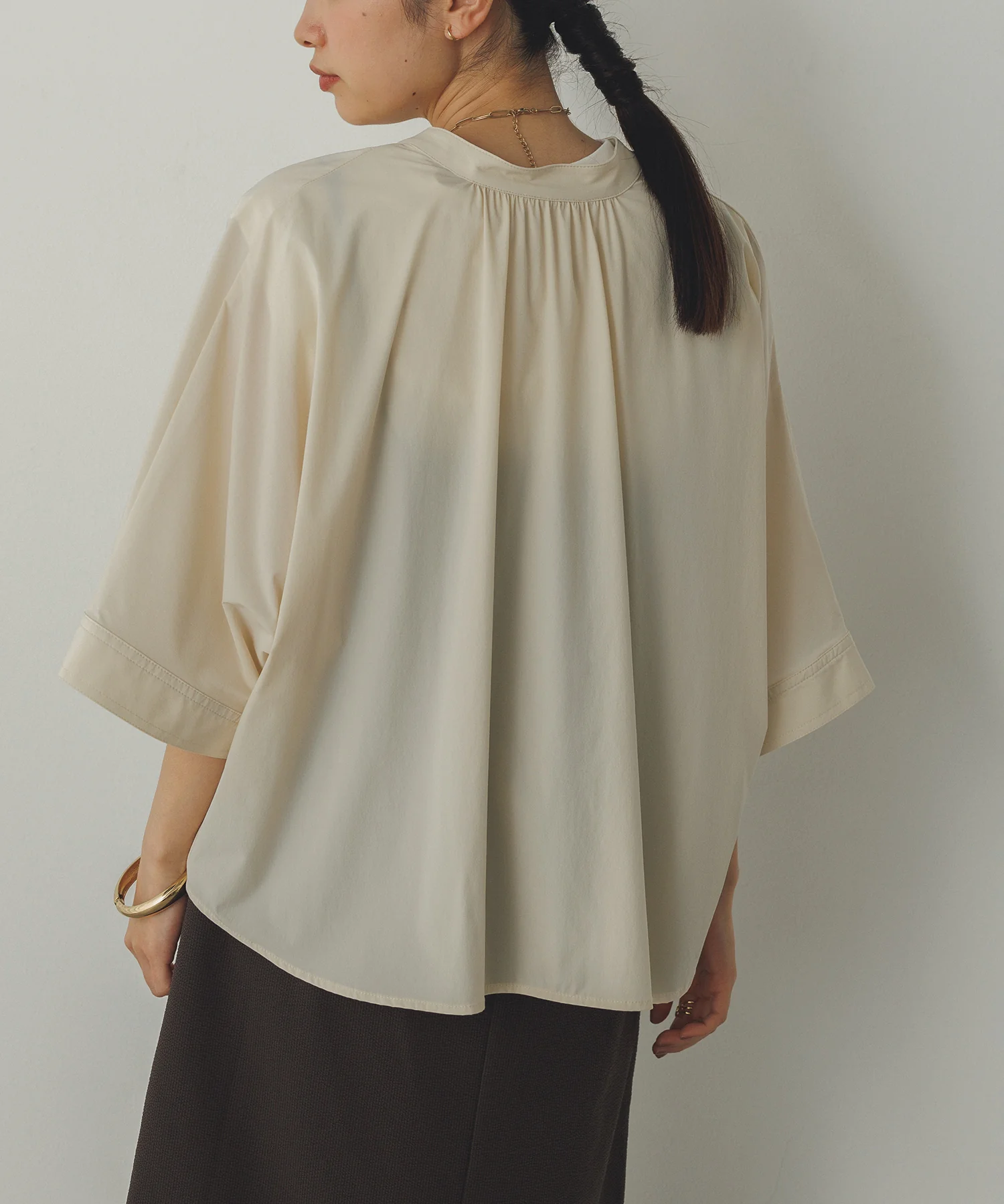 【接触冷感】ドルマンシャツ