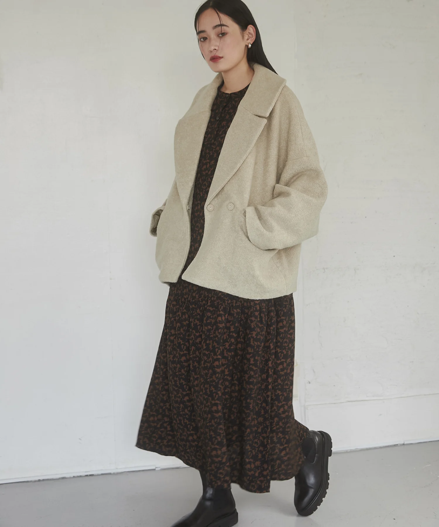 ミニブークレ オーバージャケット